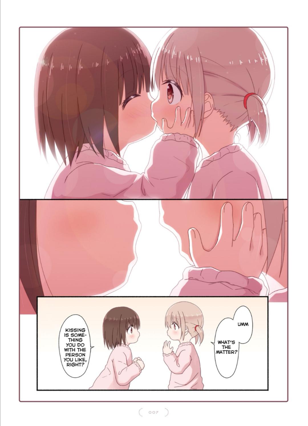 Kawaii kiss [Yuri na Kataomichan] wholesomeyuri