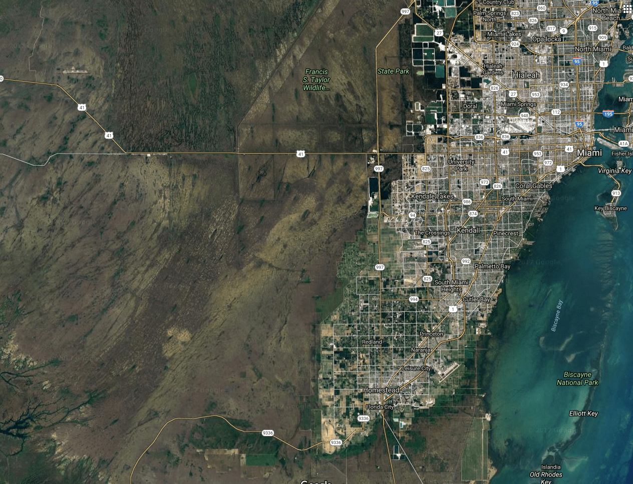 the bottom of florida looks like a simcity game in progress... r/SimCity