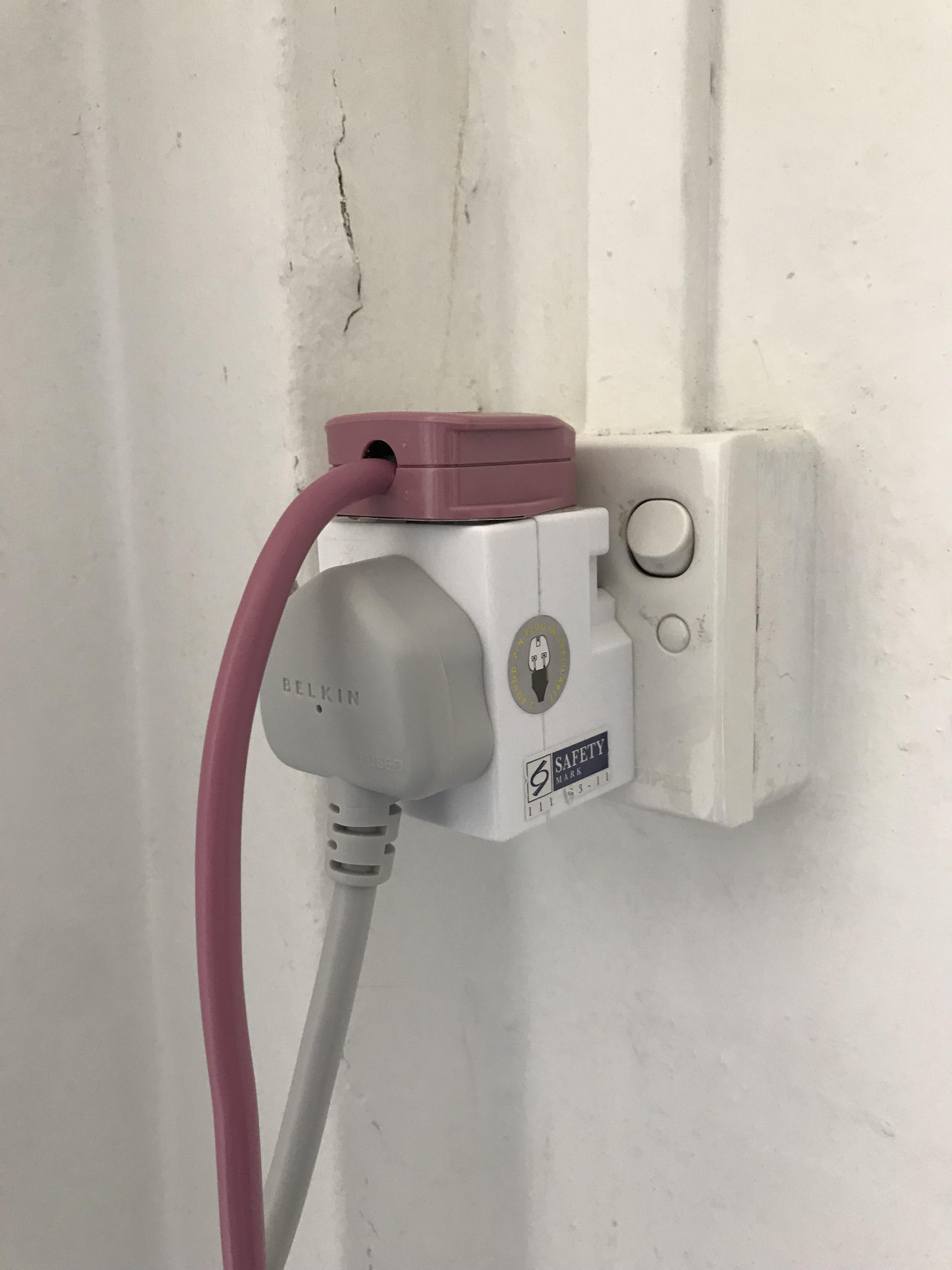 Just checking is this safe? Both are extension cords powering a tv and