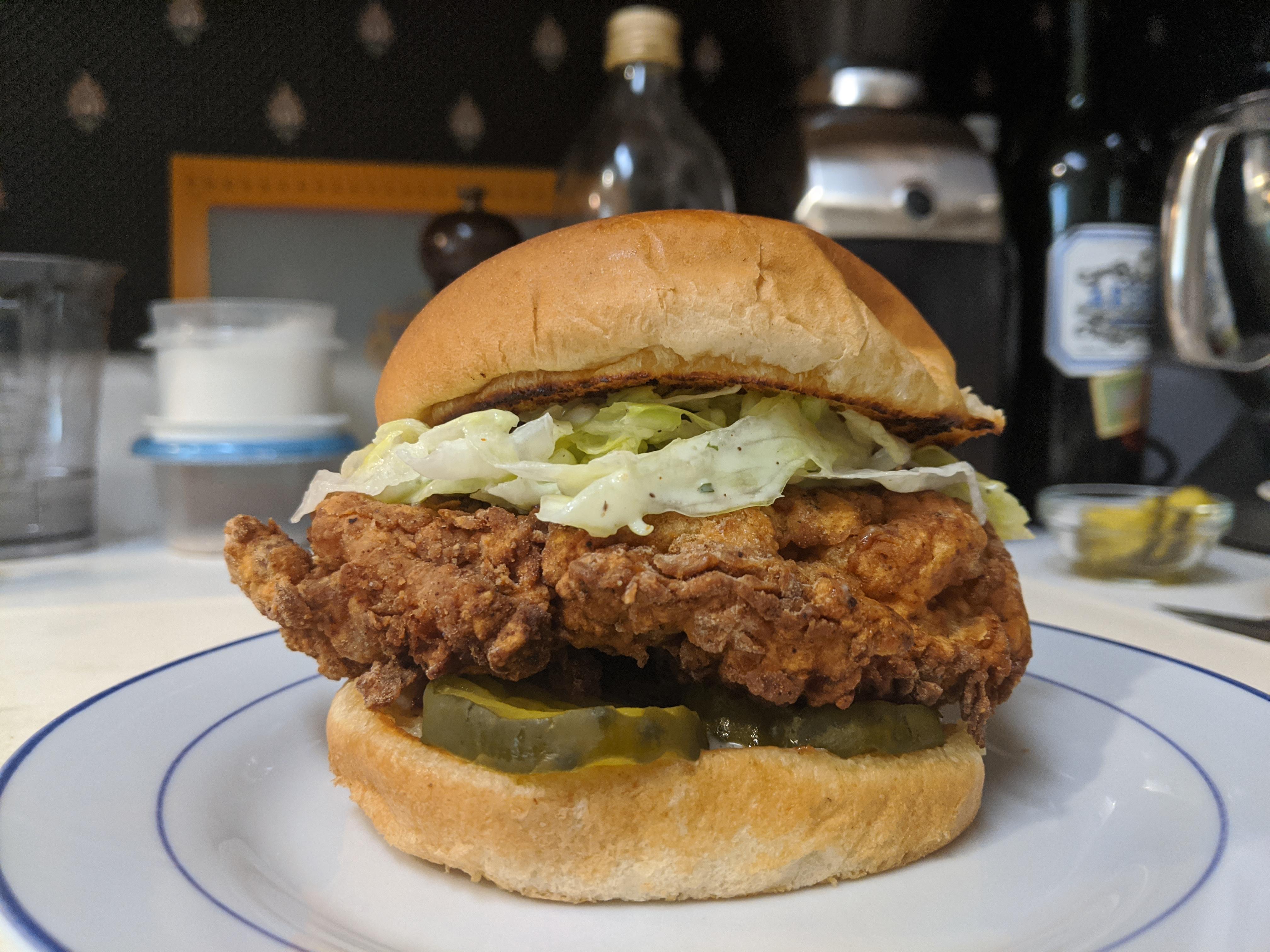 [I made] BA’s Best Crispy Chicken Sandwich, as presented by Claire on