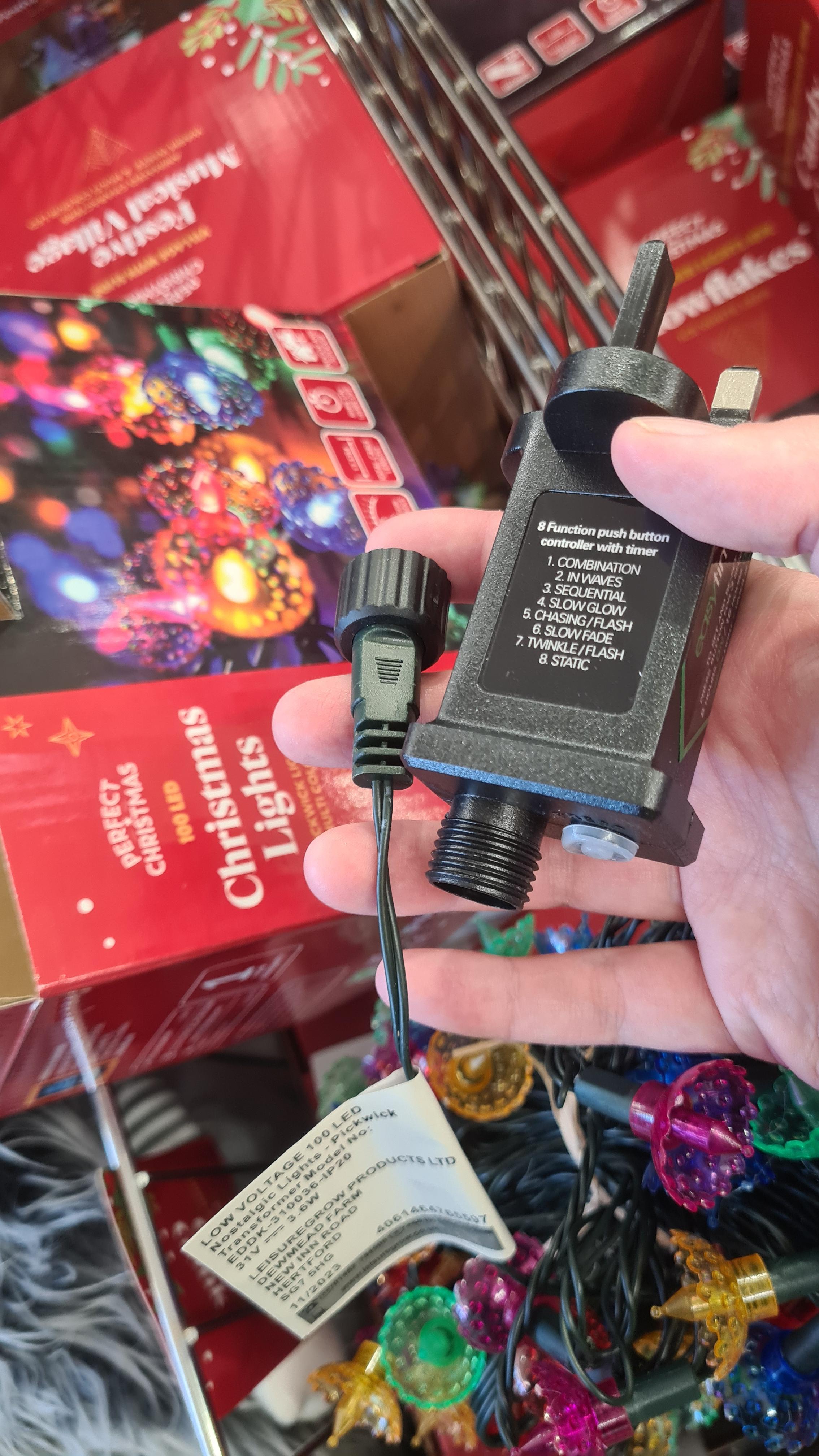 Christmas lights won't fit in outdoor plug box. The plug is too long so