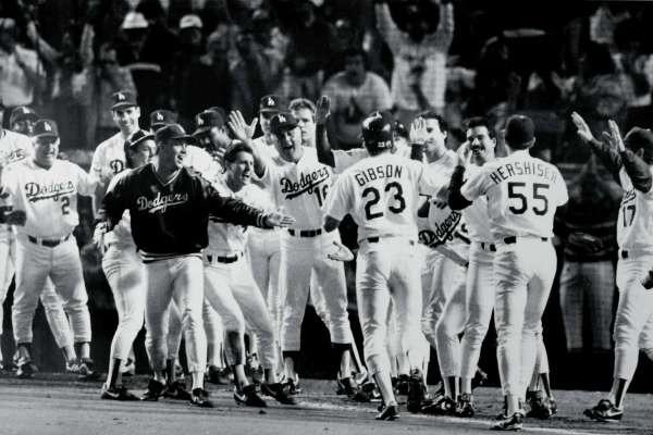 Kirk Gibson walk off home run 1988. Iconic Dodgers