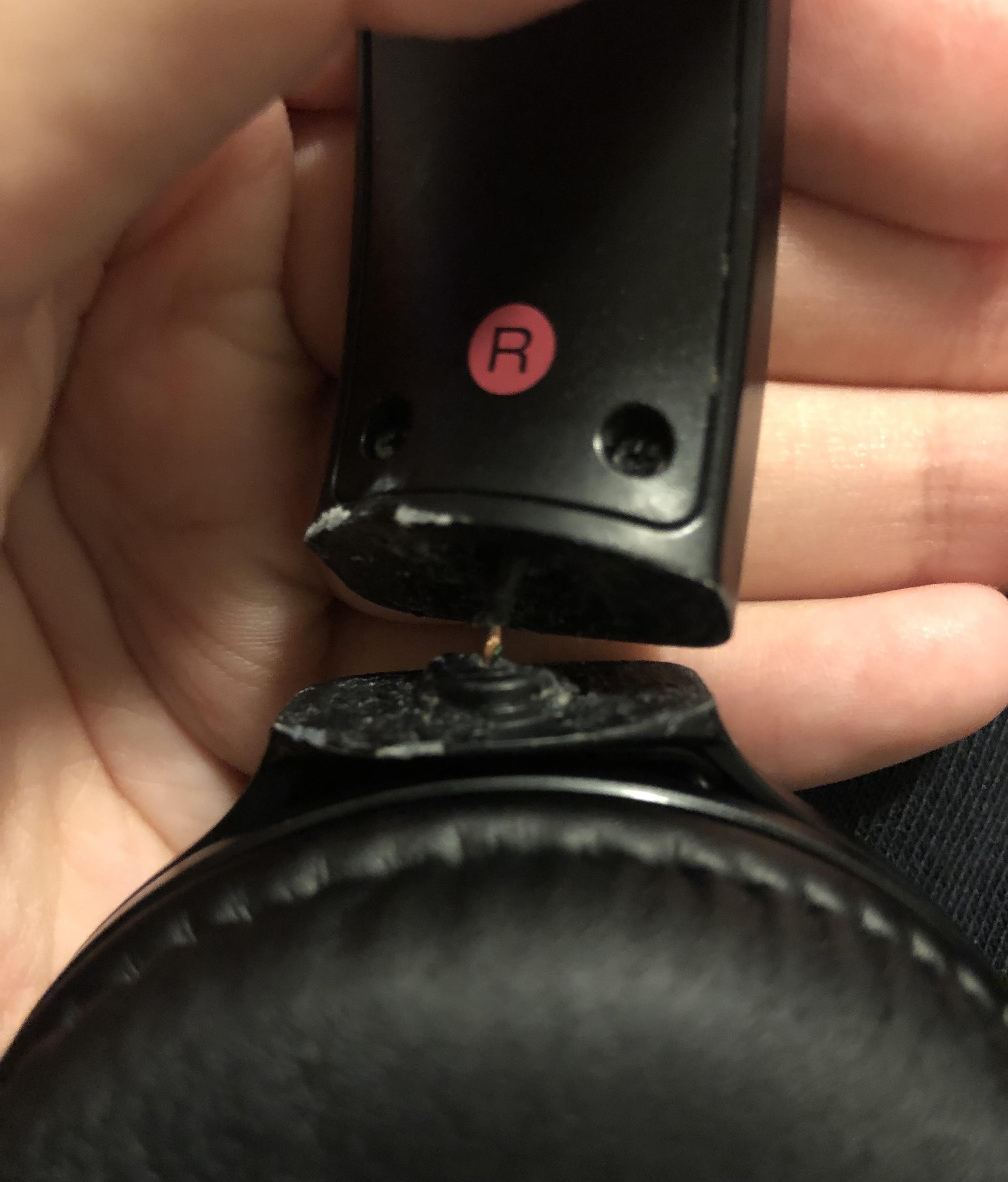 My Sony headphones broke. I tried using super glue to restore them but