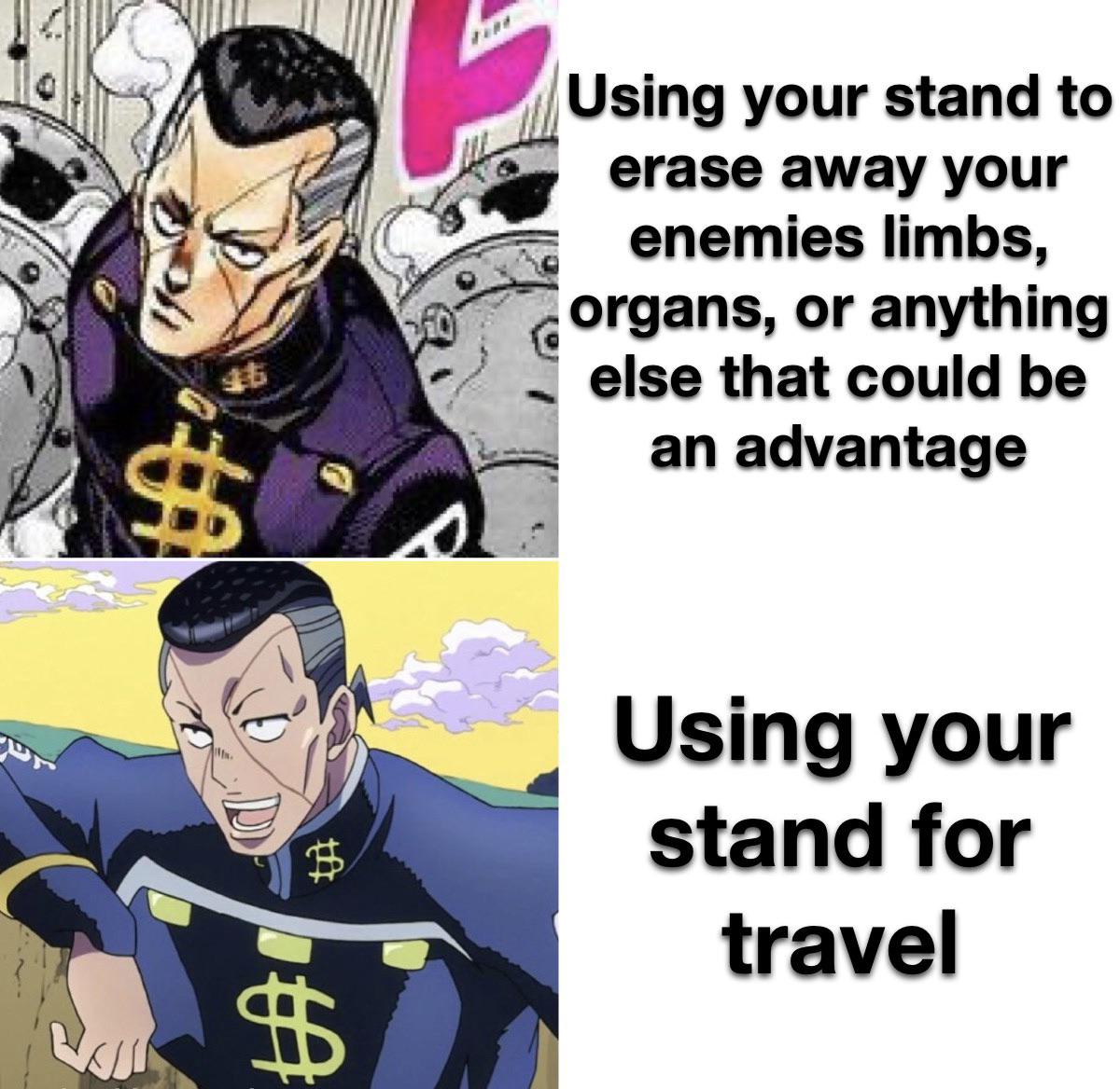 Za Hando great stand User not so much (okyasu is still amazing thou