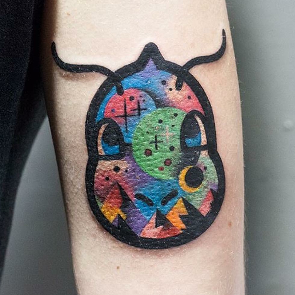 Space Dragonite tattoo I got this week, done by Chotattooer! pokemon