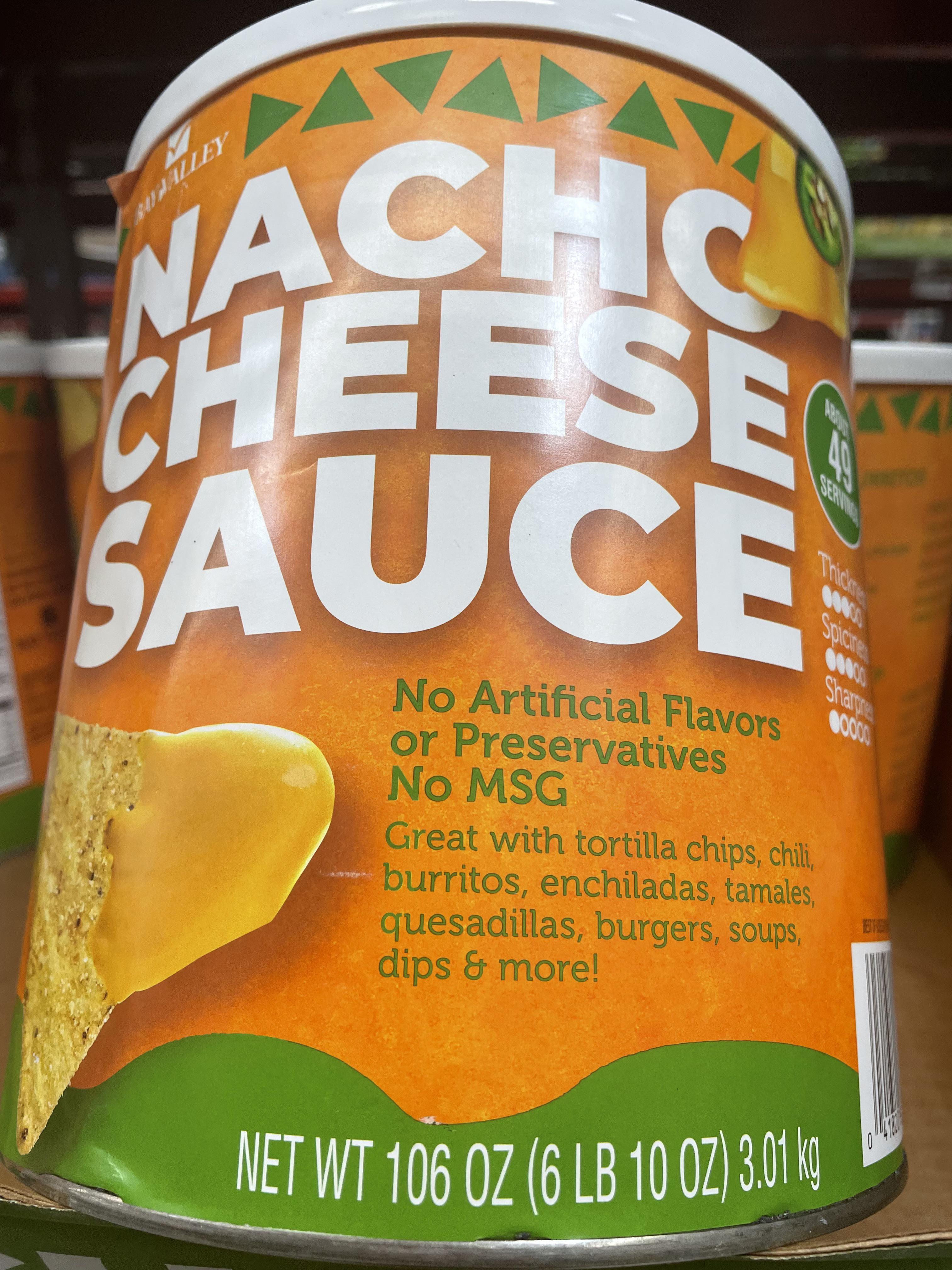 This Six Pound can Cheese sauce r/mildlyinteresting