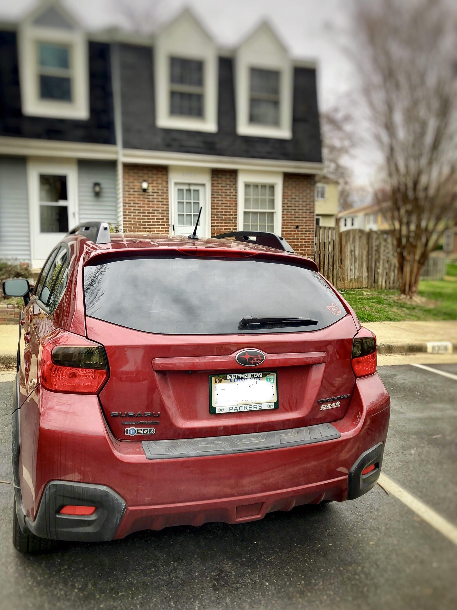 Tail Light tint came in today. I love it! XVcrosstrek