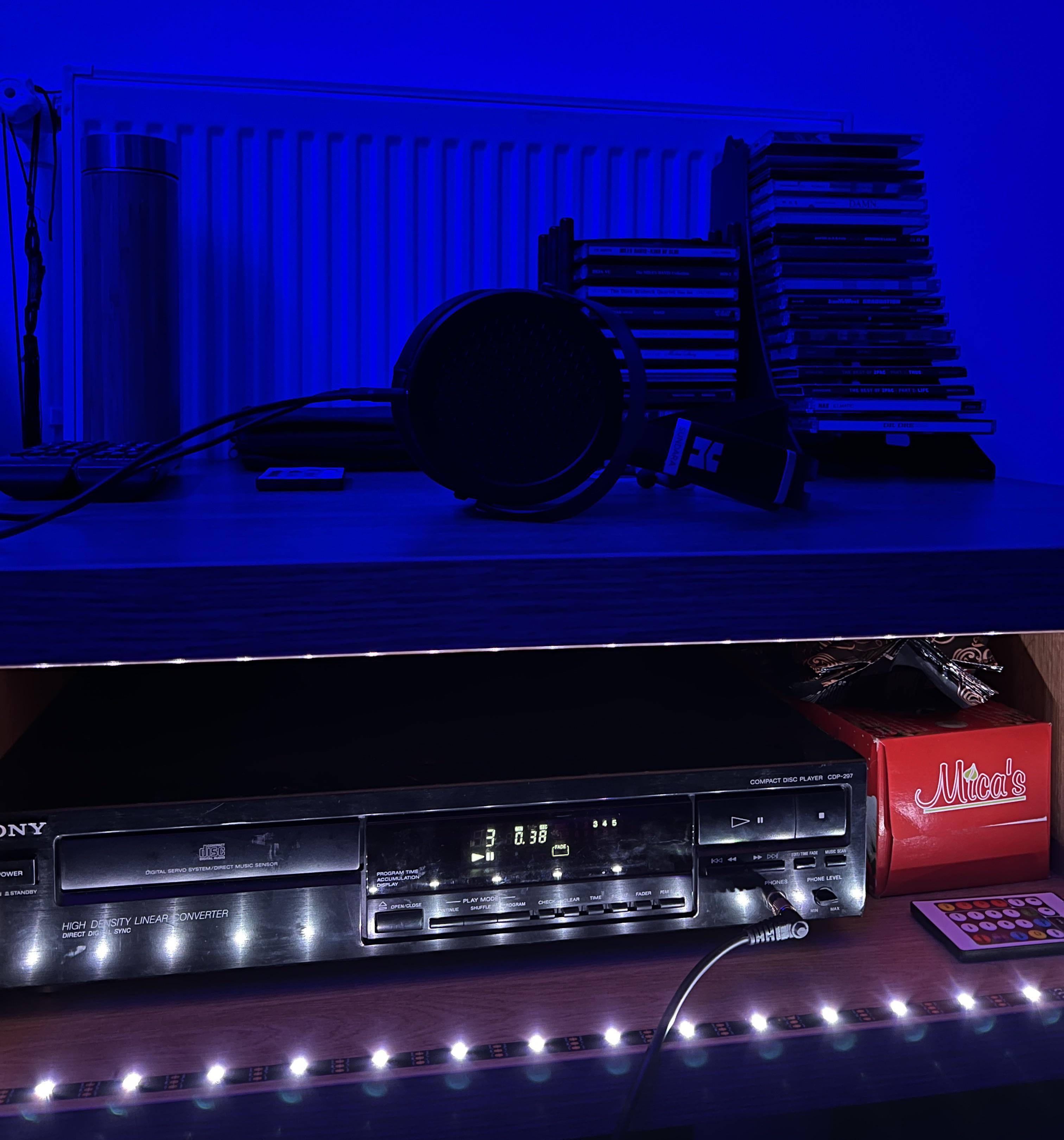 My bedside CD player setup r/Cd_collectors