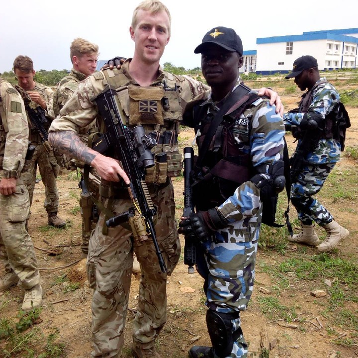 Nigerian Navy special forces and 40 Commando, Royal Marines in a recent