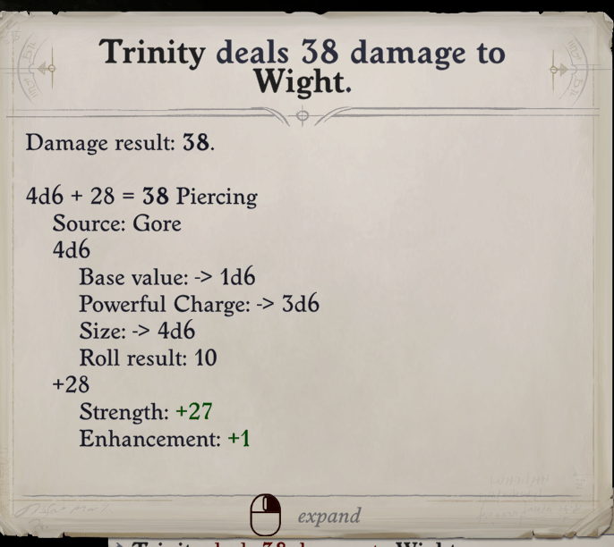 Is Gore Broken in my game? My animal Companion/Mount is adding the