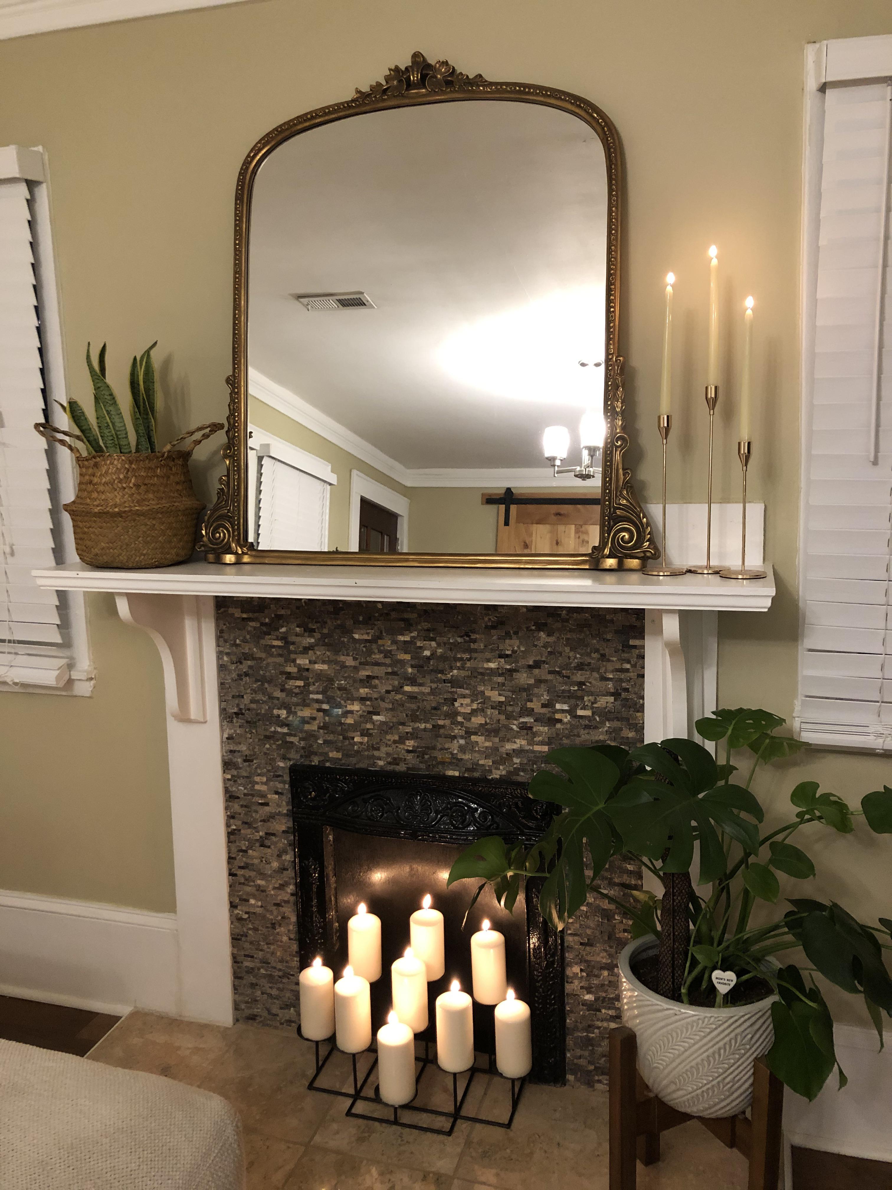 just moved to charlotte, NC new living room fireplace setup r