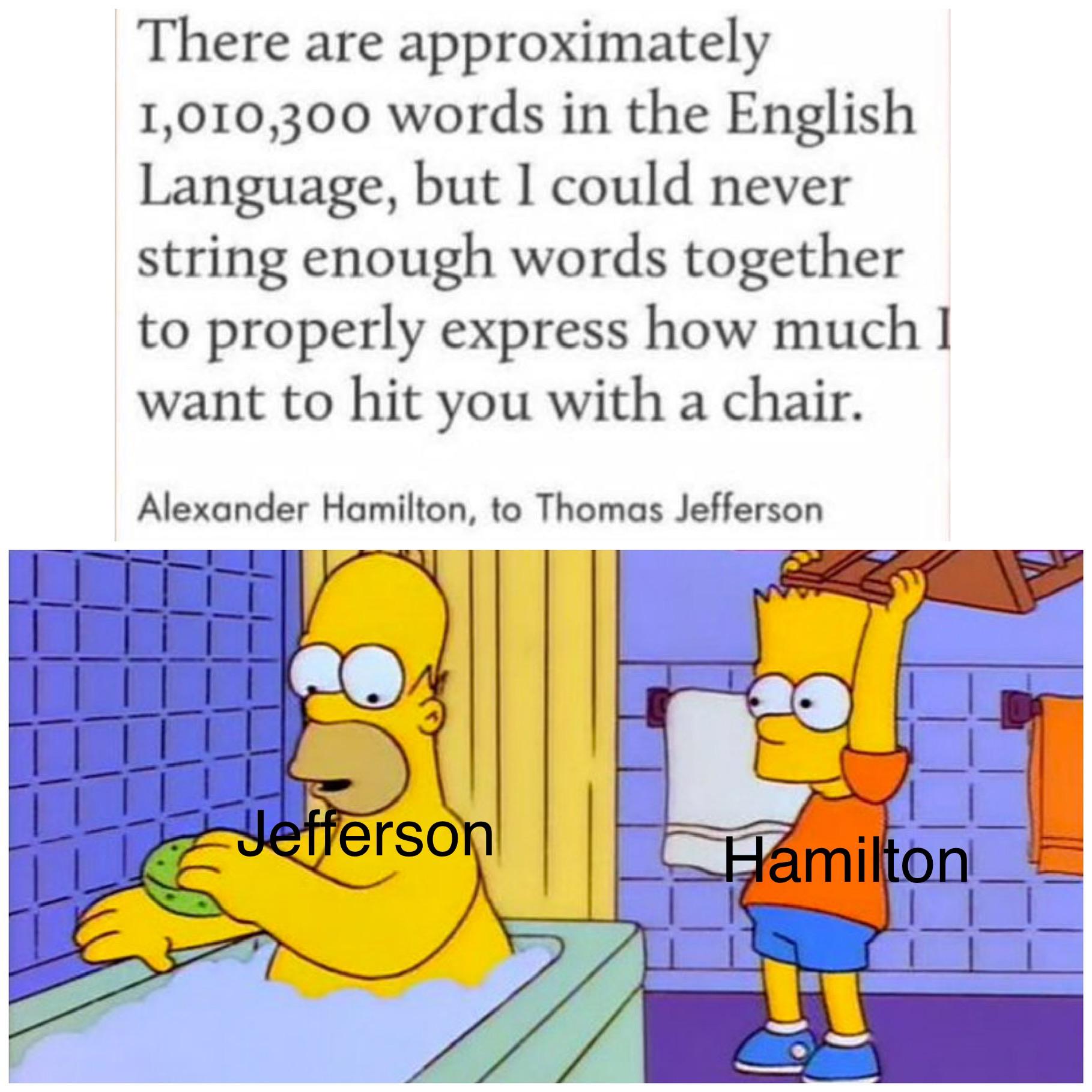 Alexander Hamilton Quotes Chair Meow Meow