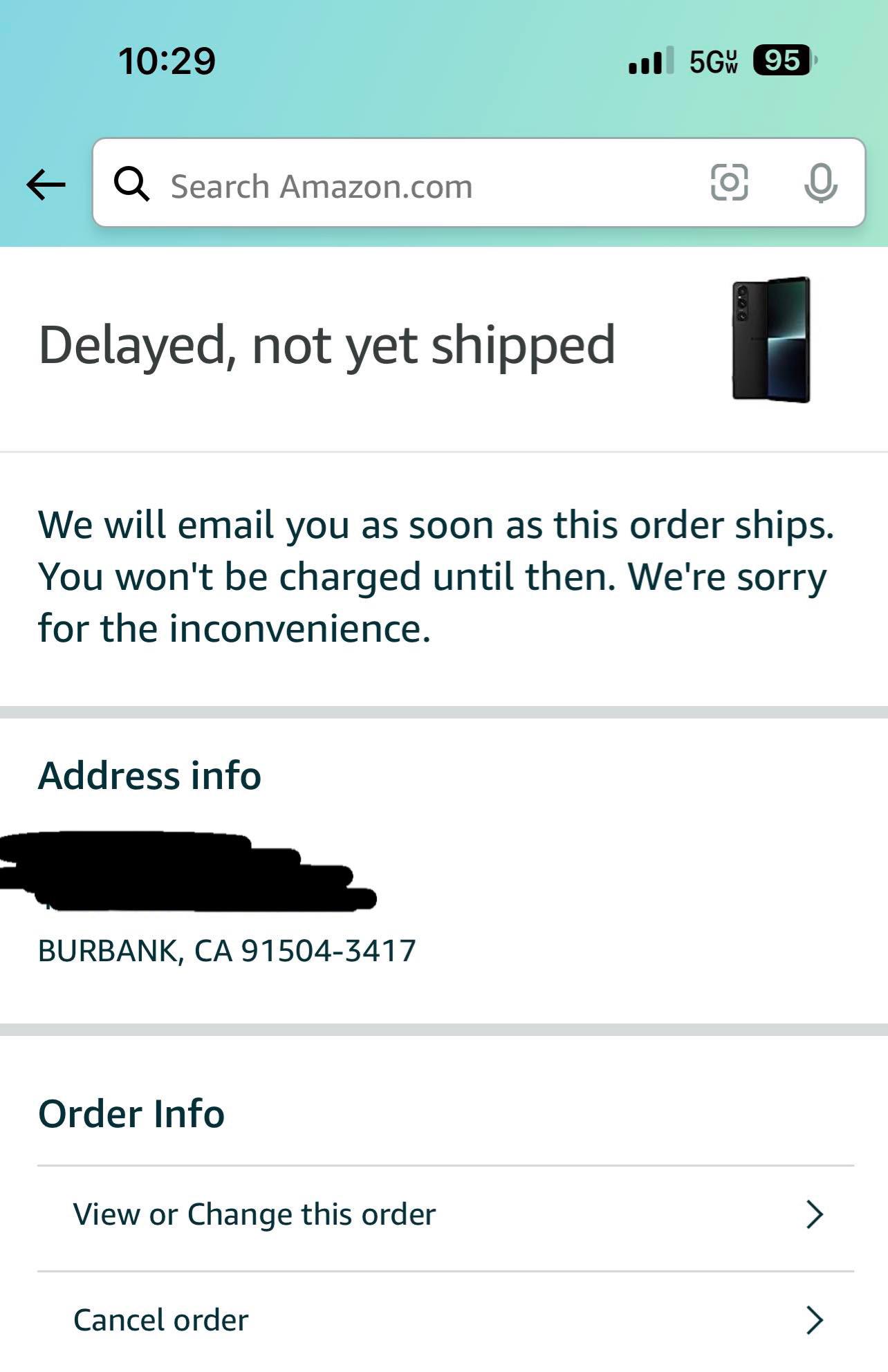 Has Amazon Pre Orders Shipped? r/SonyXperia