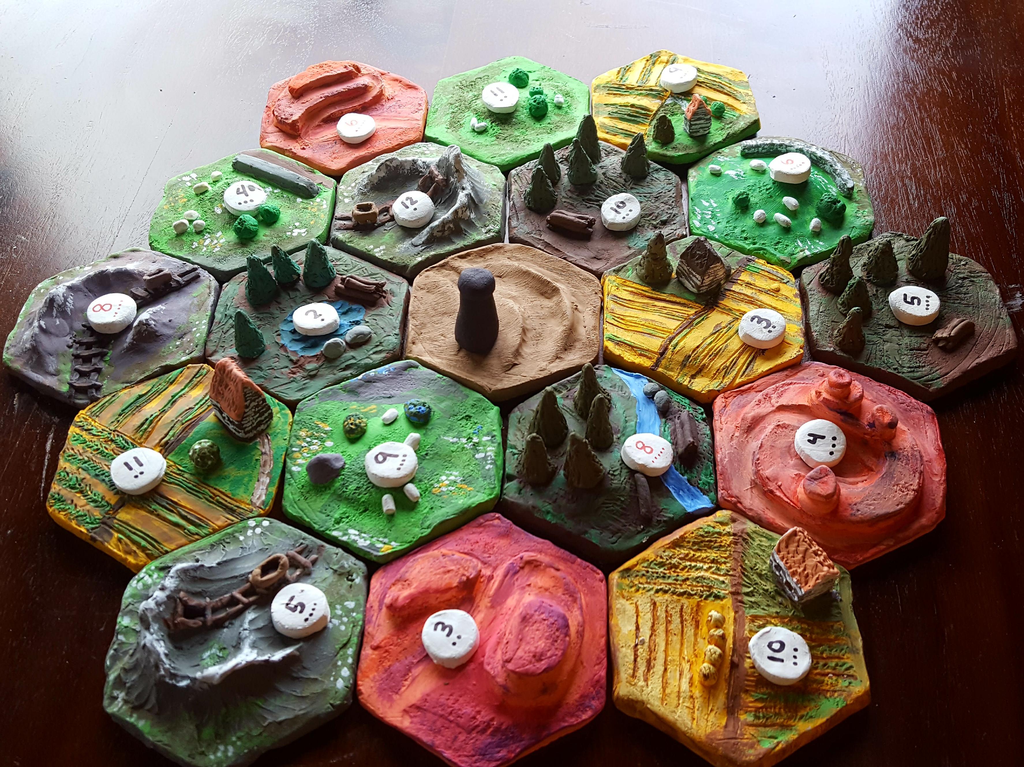 Finished all the resource tiles! For those of you who have made custom sets, what did you do for