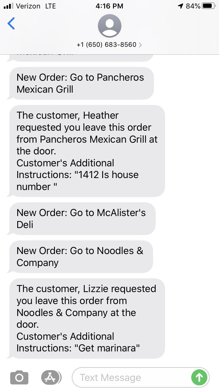 “Get marinara”....no, i don’t think I will r/doordash