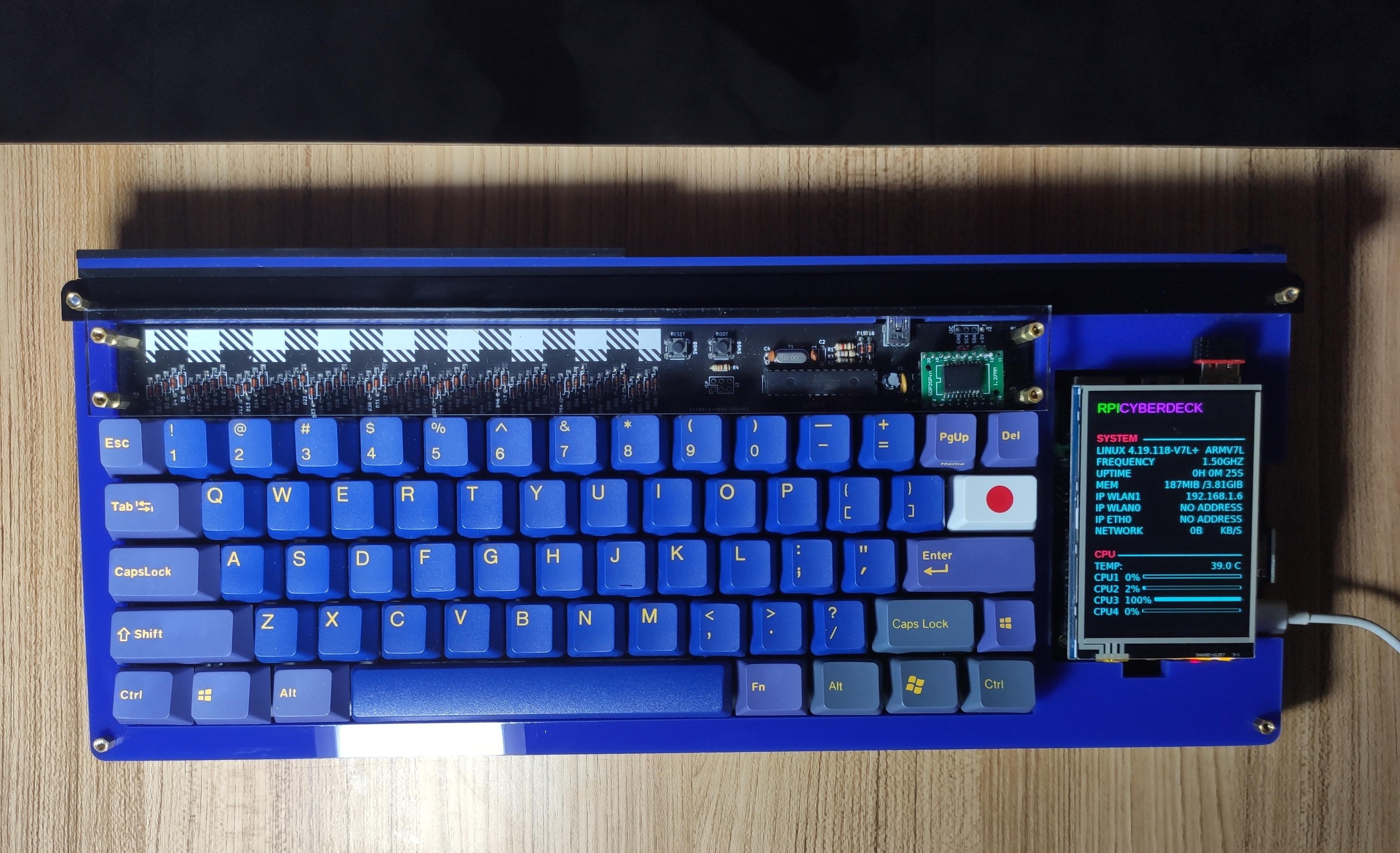 RPI Cyberdeck with Raspberry Pi 4. : MechanicalKeyboards