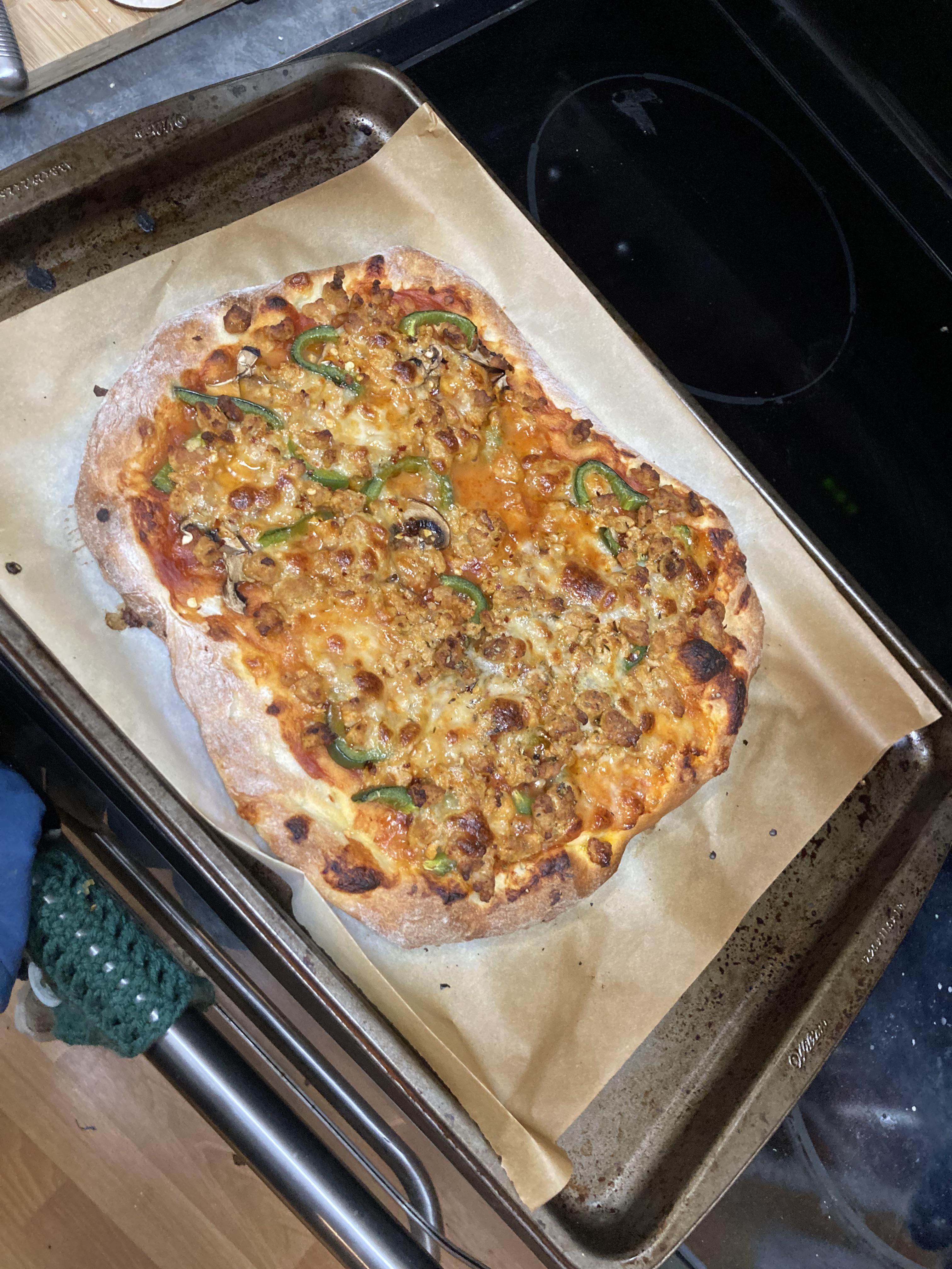 Spicy sweet chorizo pizza 6/10 hellofresh