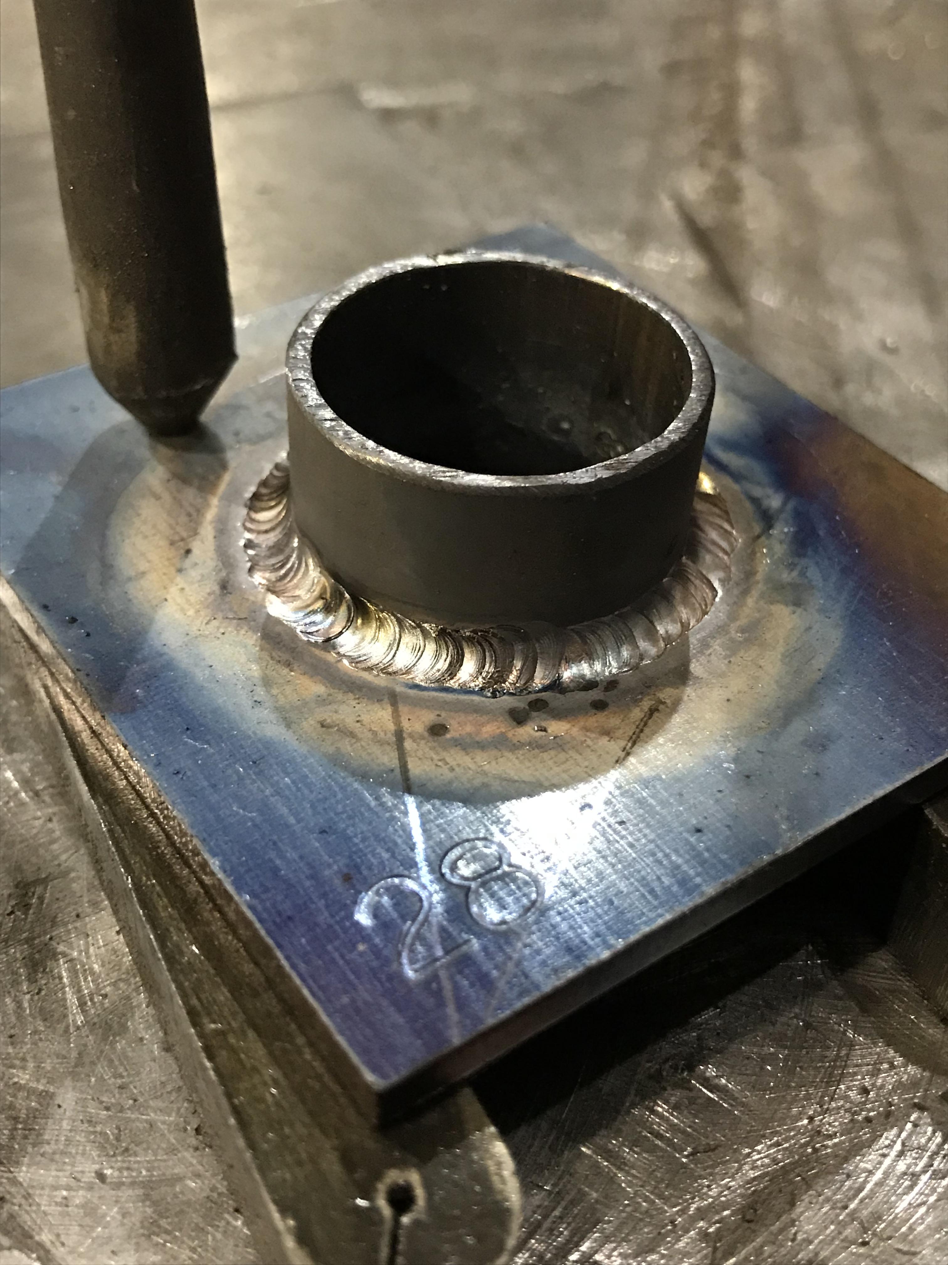 First time doing actual tig work after learning in weld school 4 years