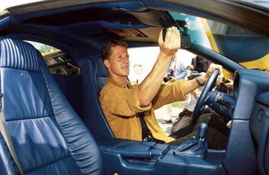 The day 25 y/o Michael Schumacher bought his Bugatti EB110
