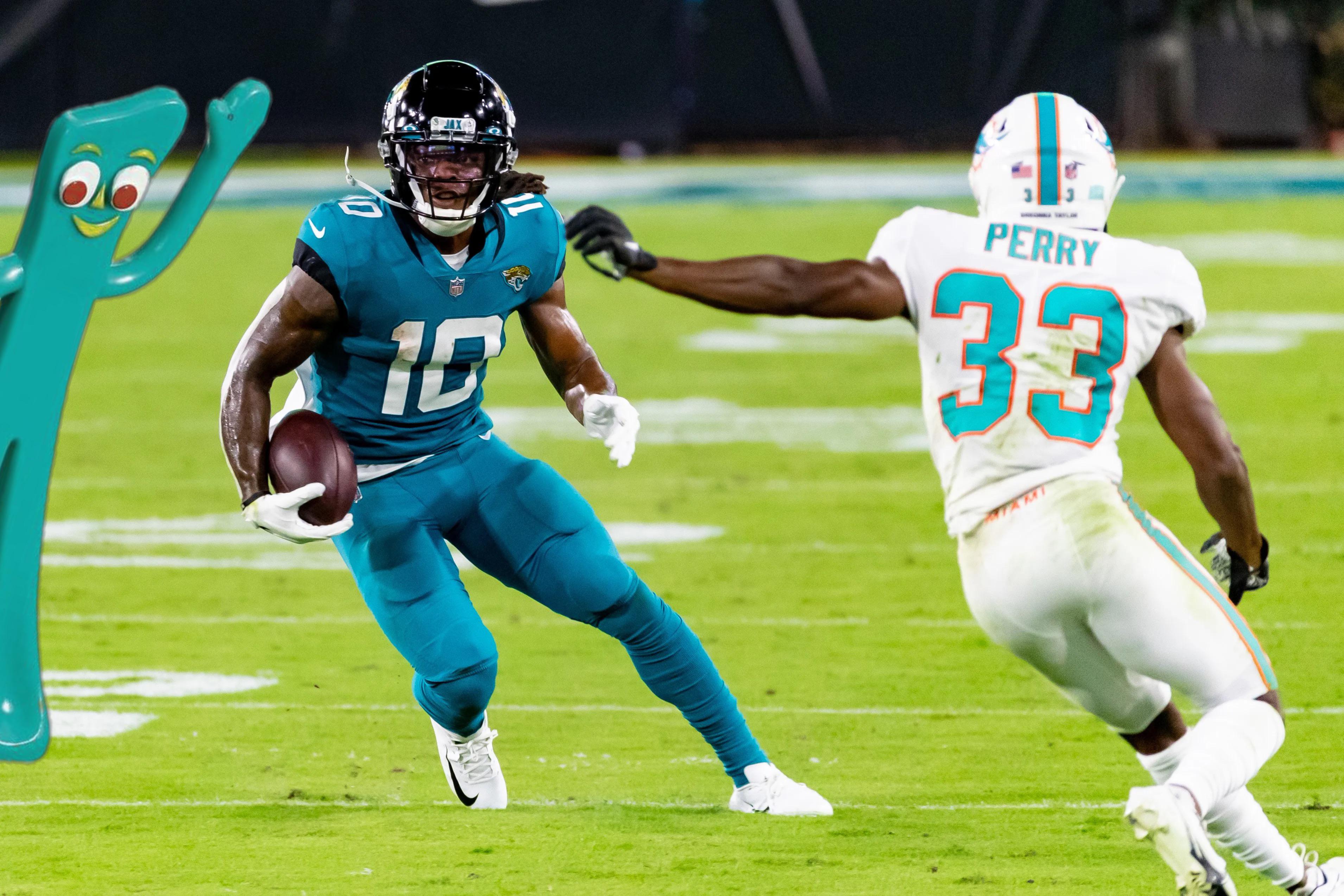 44 uniforms till kickoff 39 Teal Color Rush r/Jaguars