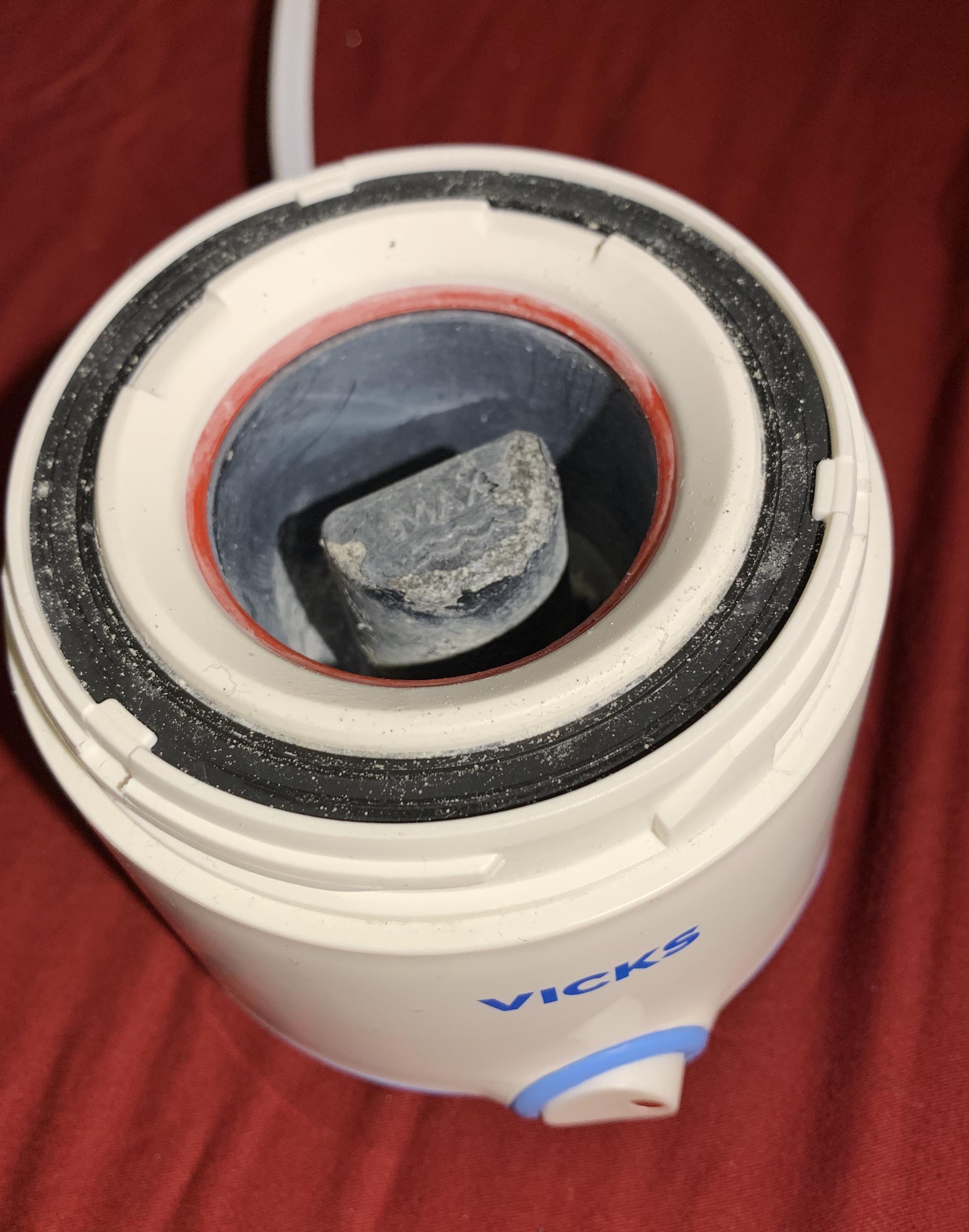 Has this happened to anyone else’s vocal steamer? The inside looks like