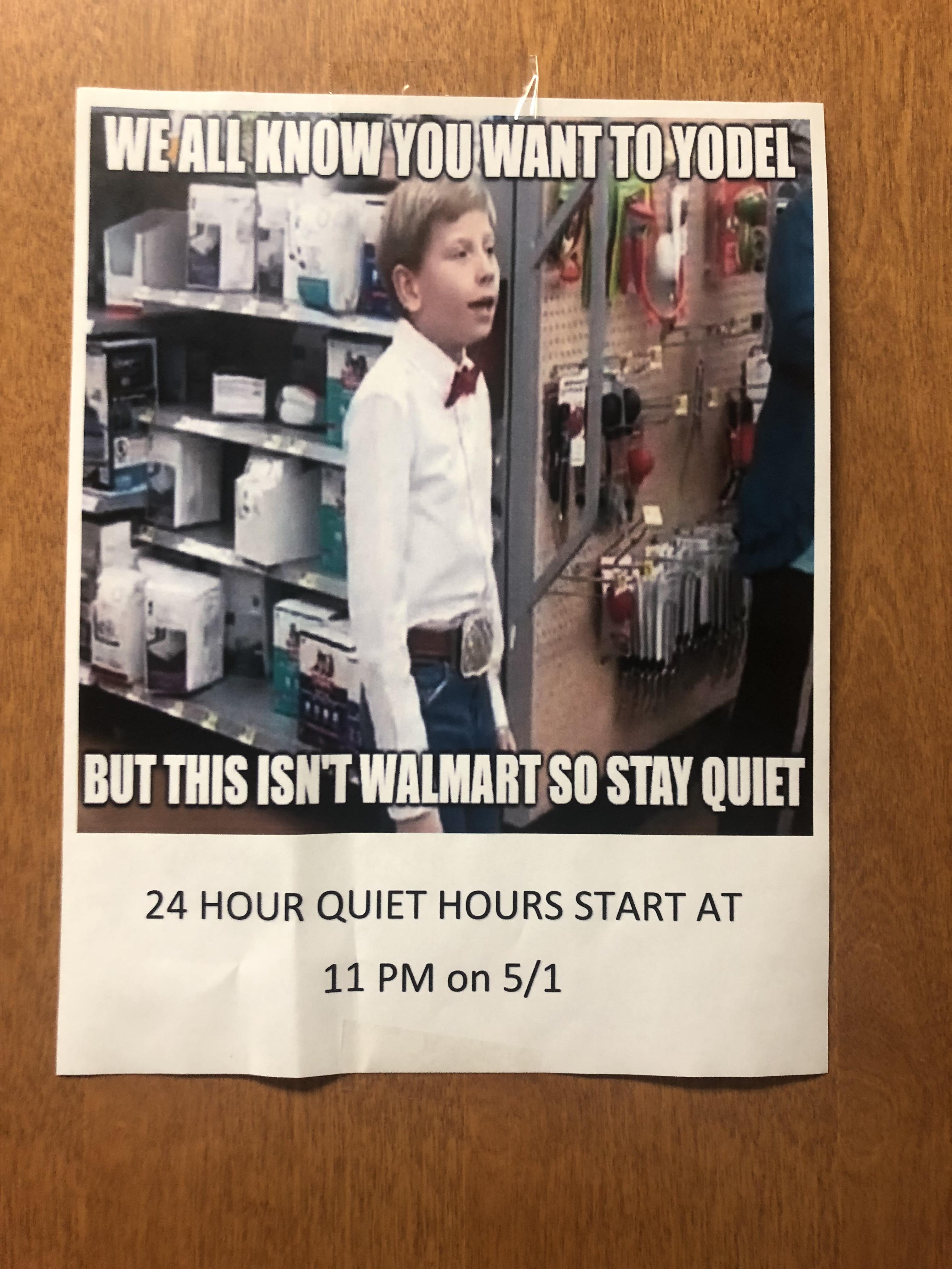 24 Hour Quiet Hours