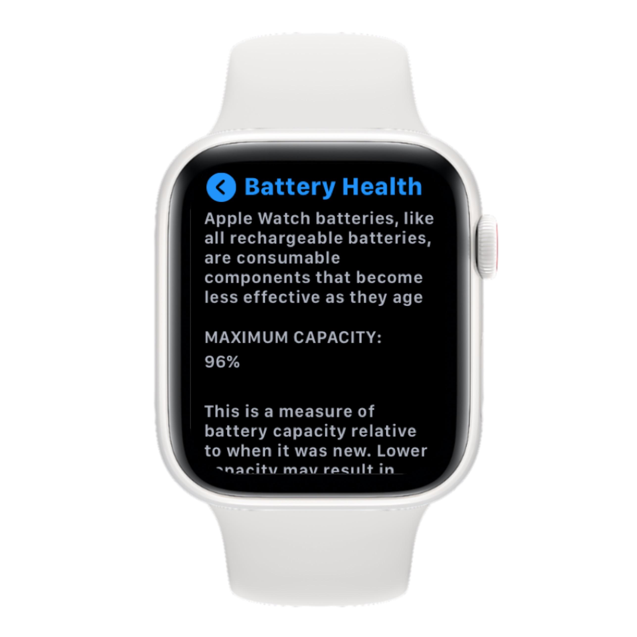Apple Watch now has battery health in WatchOS 7 r/AppleWatch
