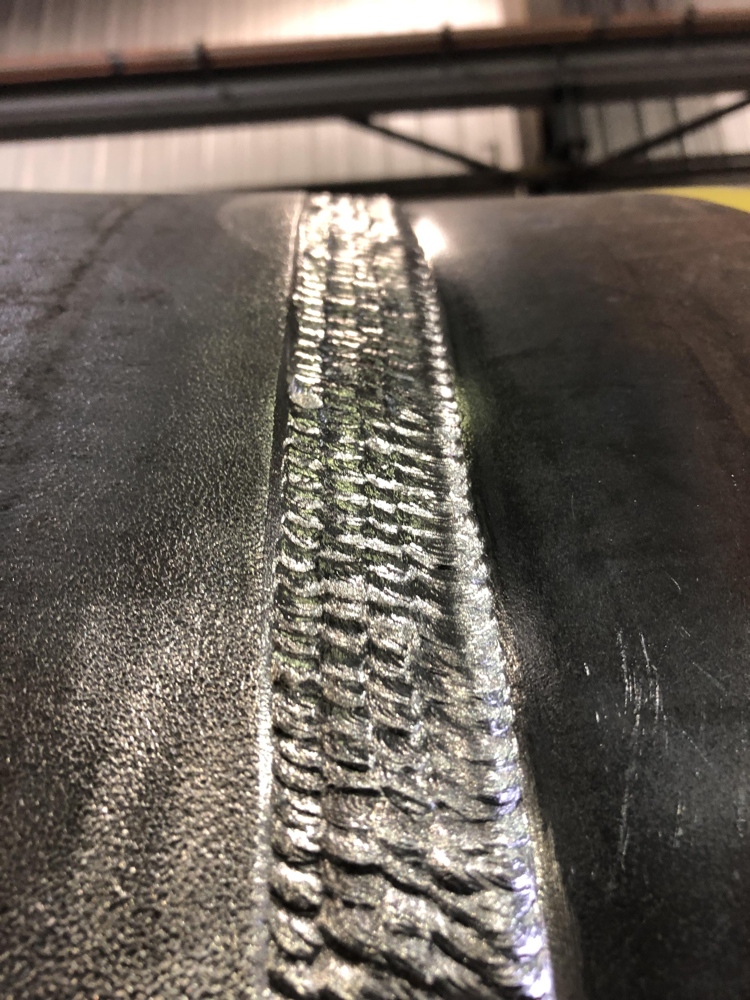 36” position weld. Pressure pipe. 6010 root. 8010 hotpass. 8018 fill