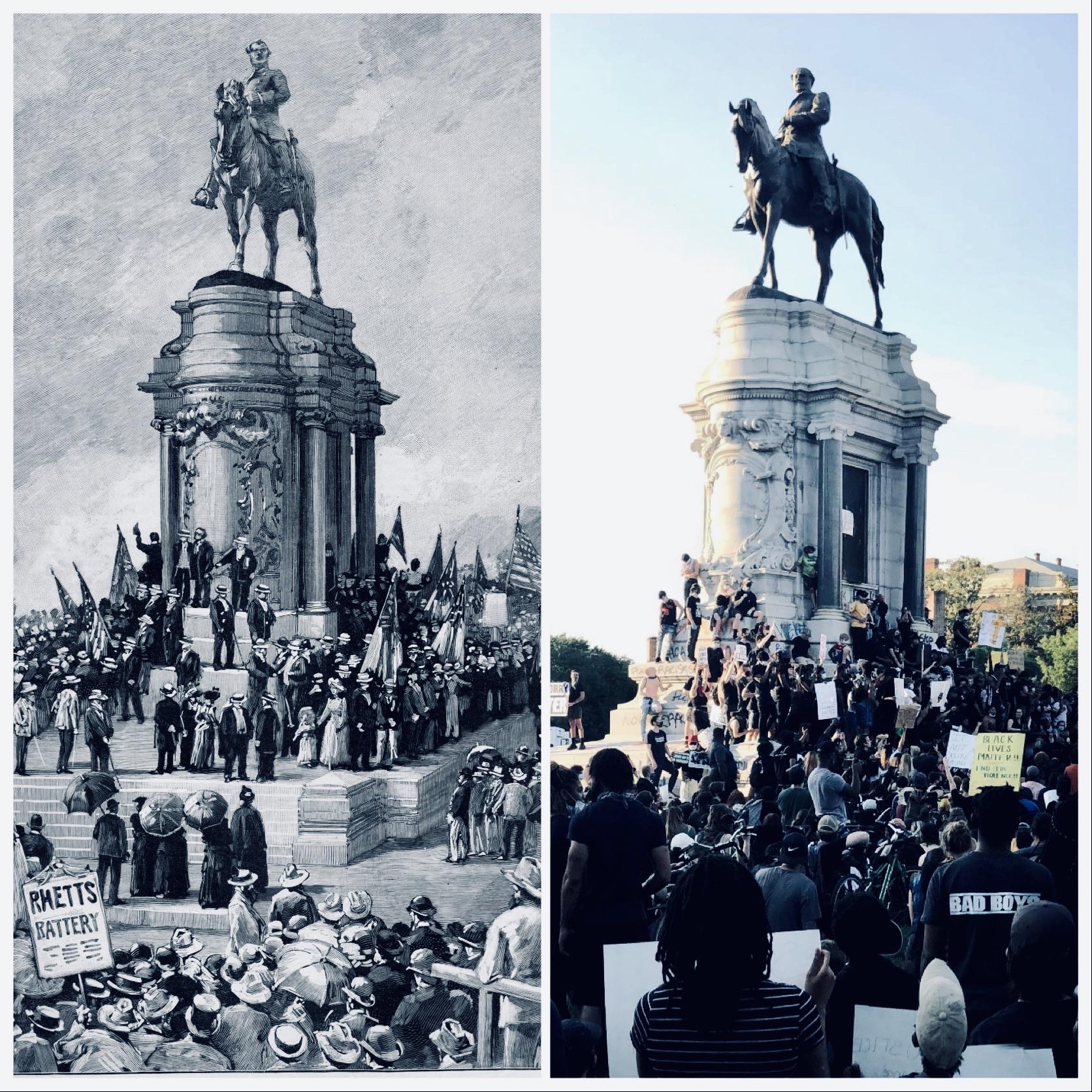 Monument Avenue Then & Now r/rva