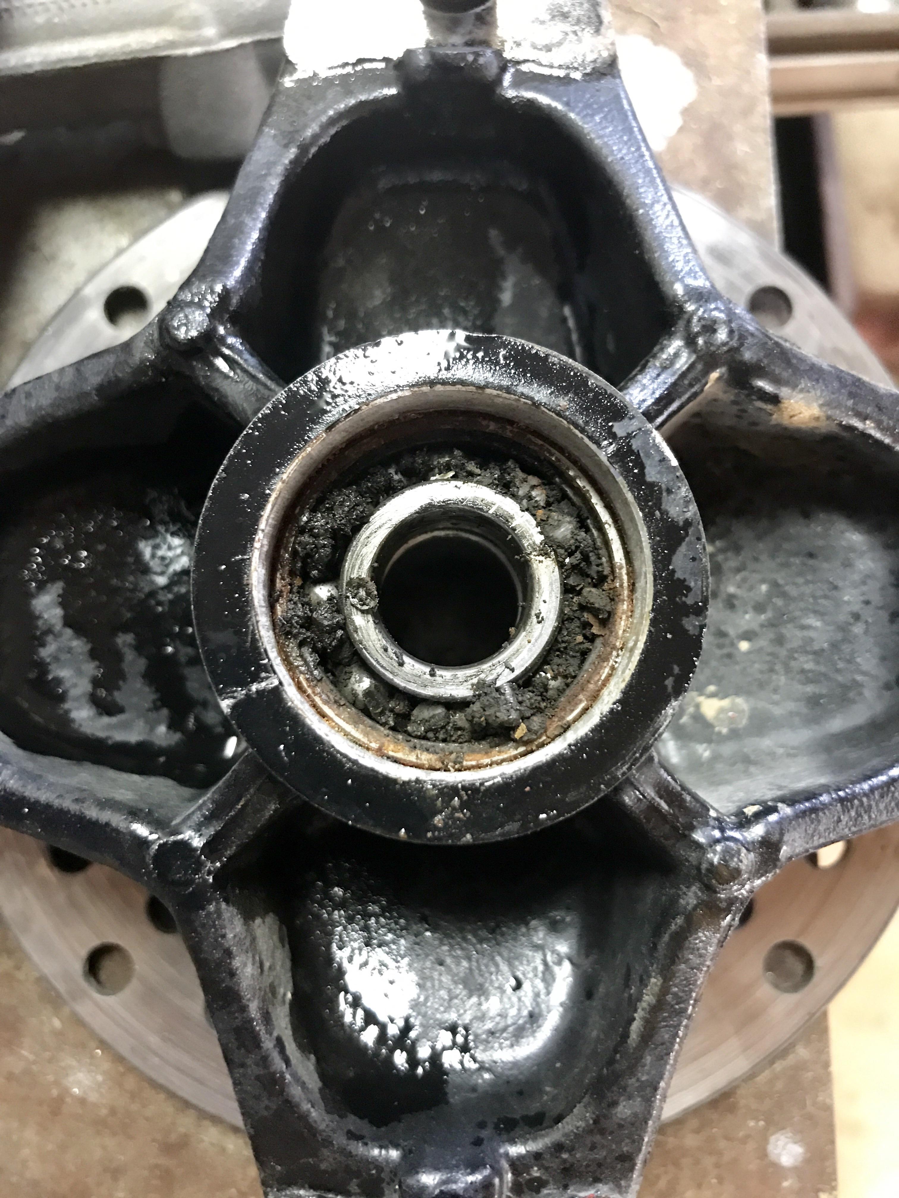 Bearings look like they just need some grease r/ATV