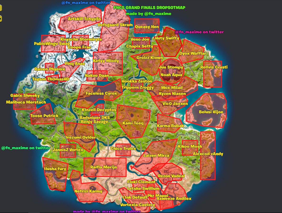 Fncs Grand Finals Drop Map 2023 Image to u