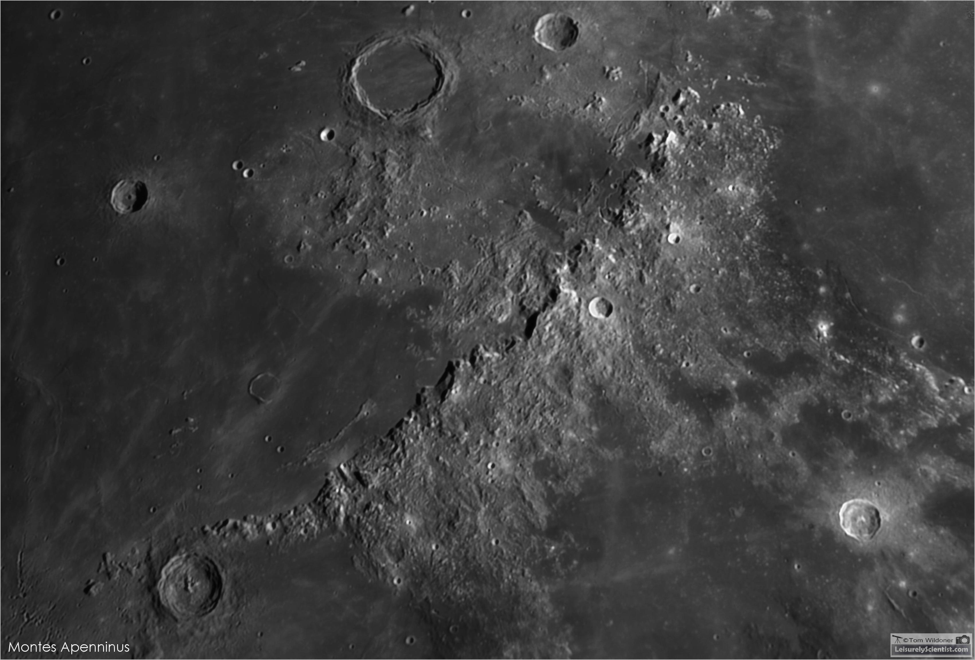 Montes Apenninus and the Moon’s Tallest Mountain r/Astronomy