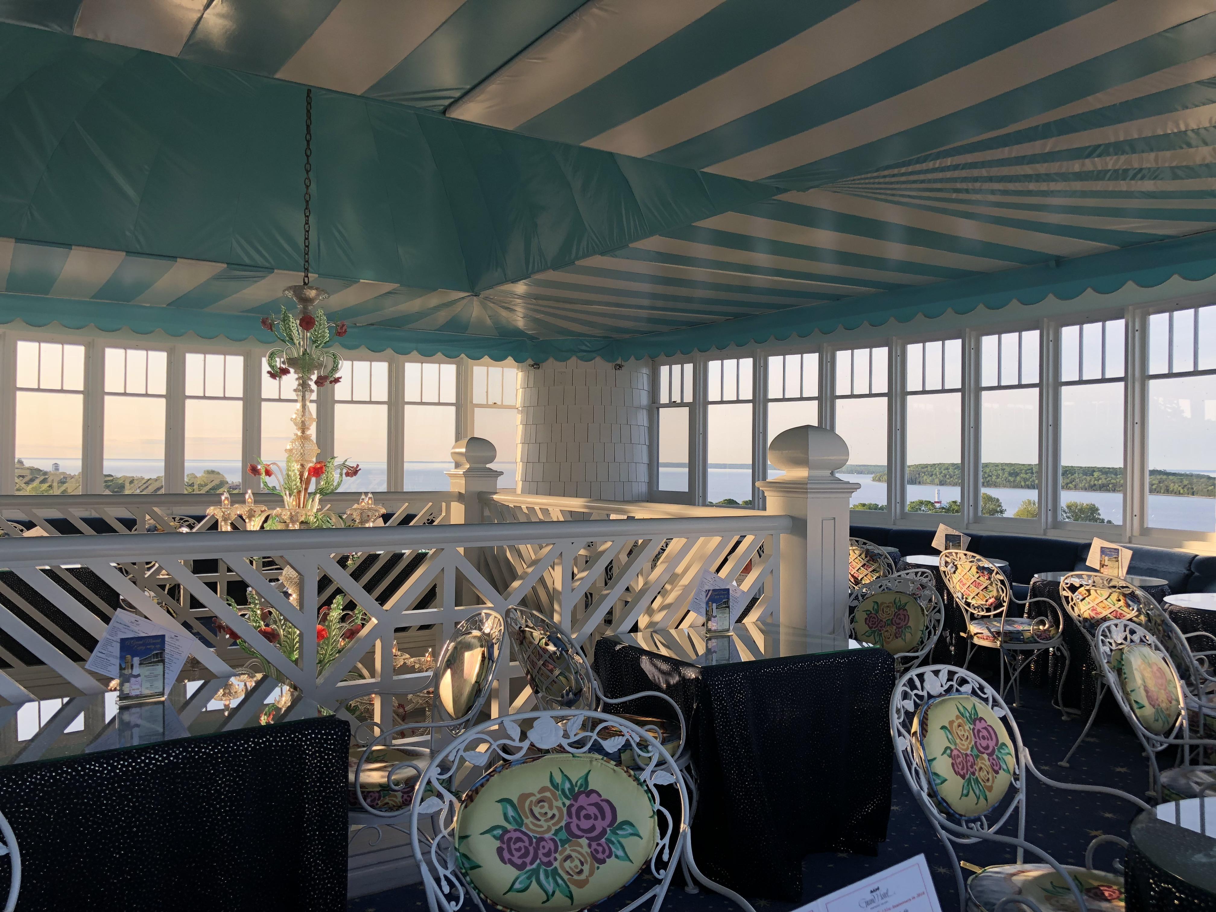 Good Morning from the Cupola Bar atop the Grand Hotel. r/Michigan