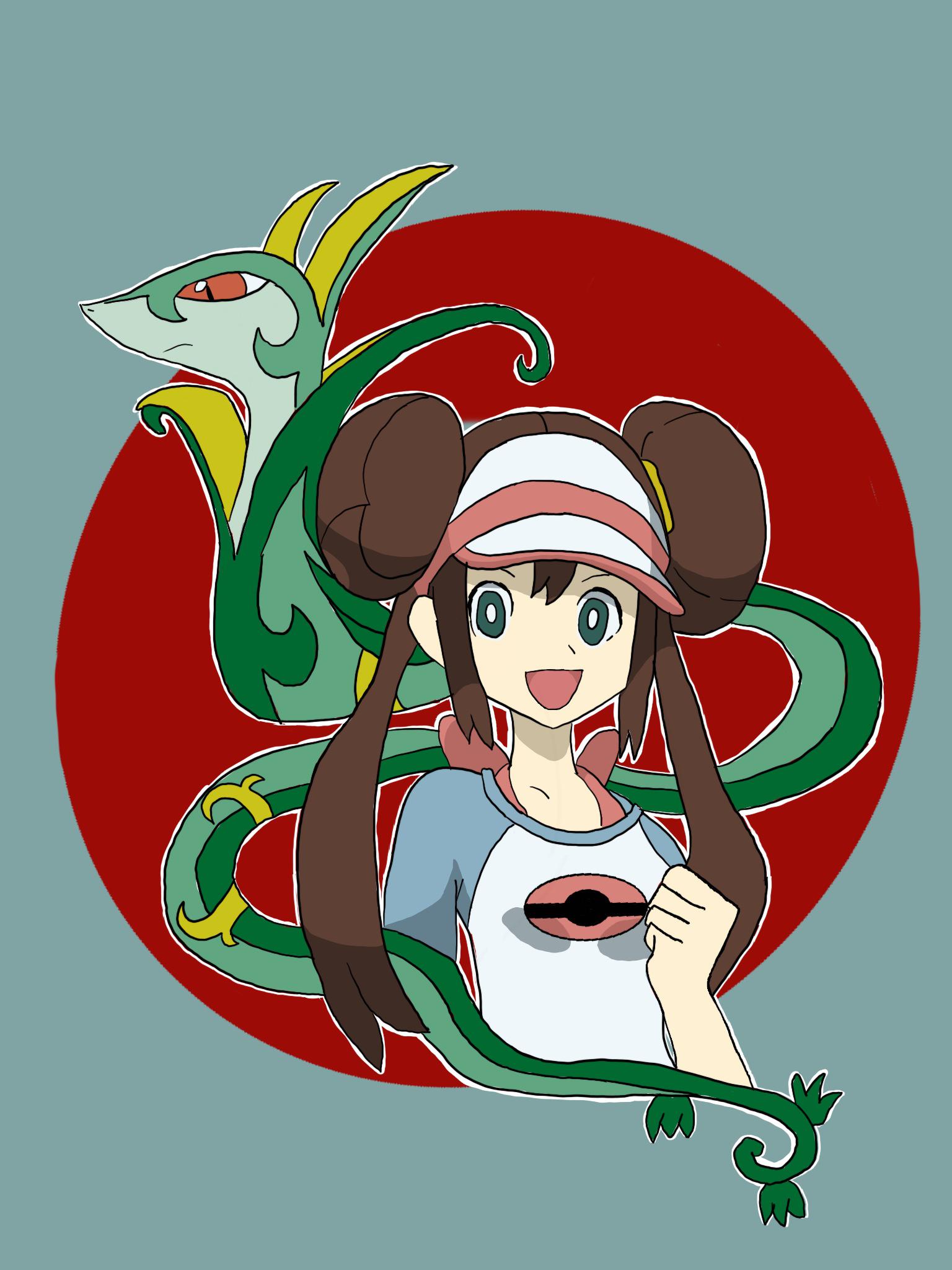 [OC] Rosa and Serperior What are some good trainer and pokemon duos