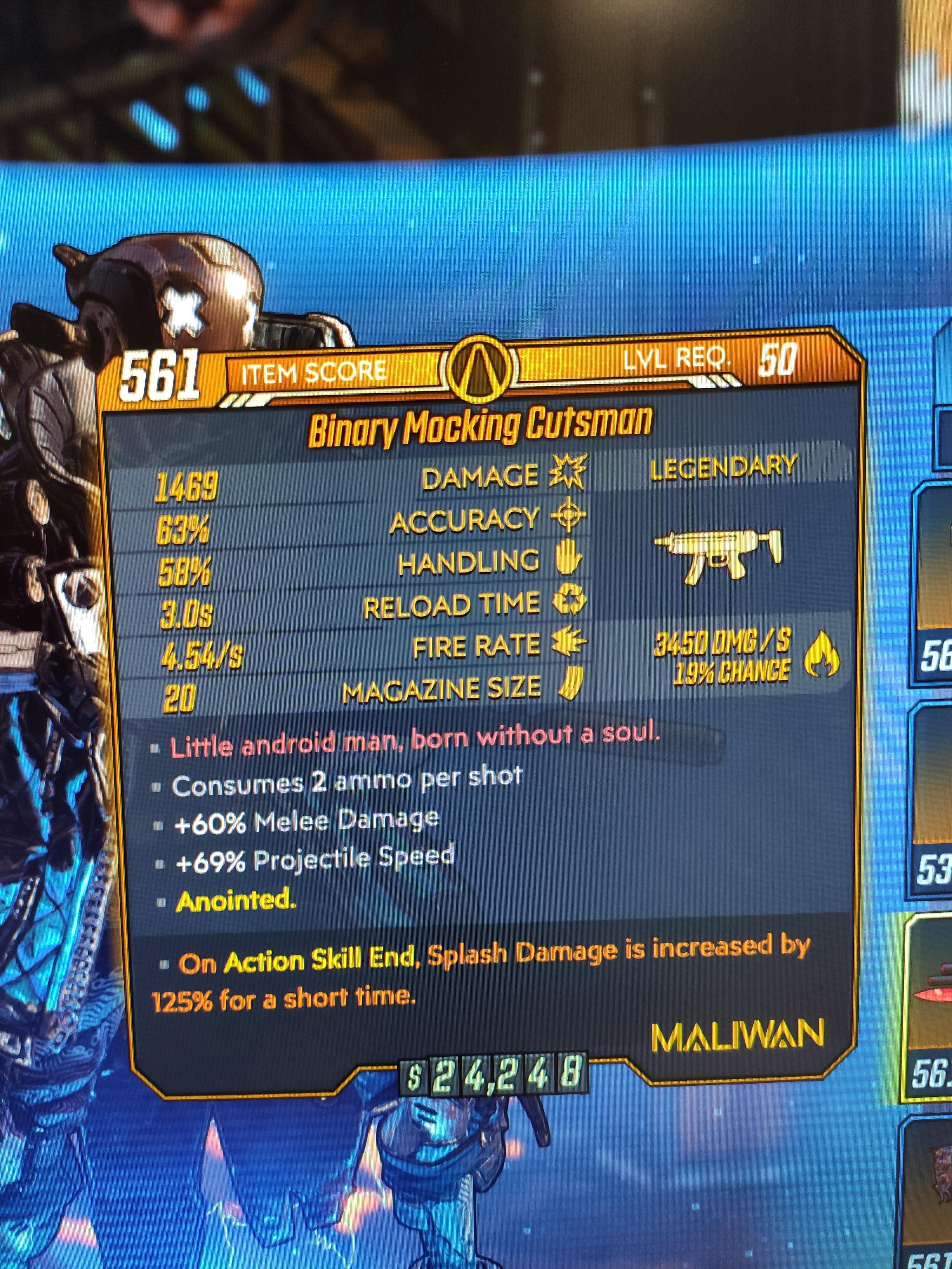 Is this a good anointment on a Cutsman or is only a small portion of