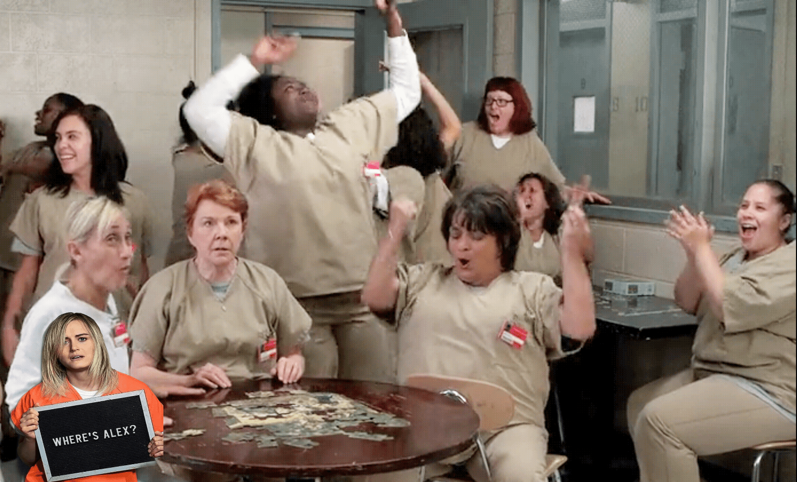 Litchfield Inmates react to Badison getting stabbed. r