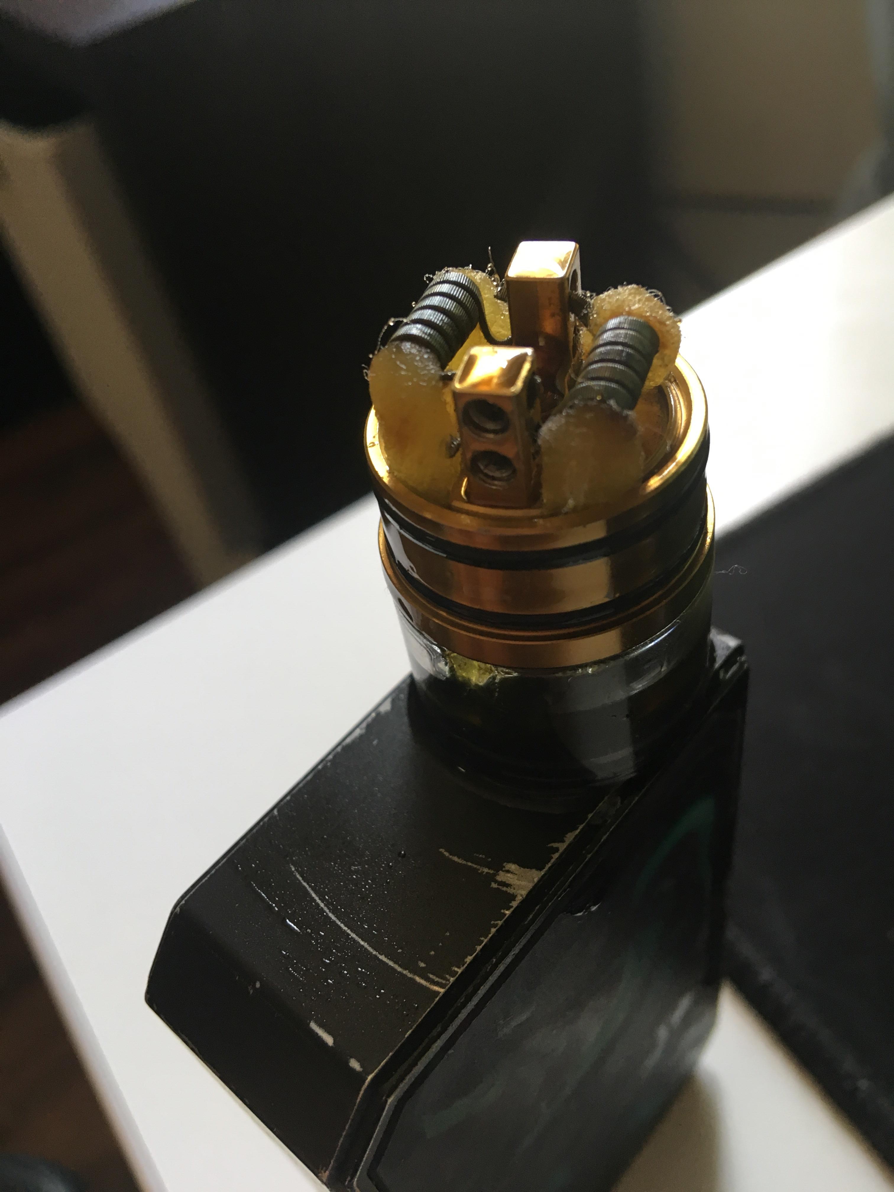 Just changed cotton in my rdta and it’s starting to burn a bit already