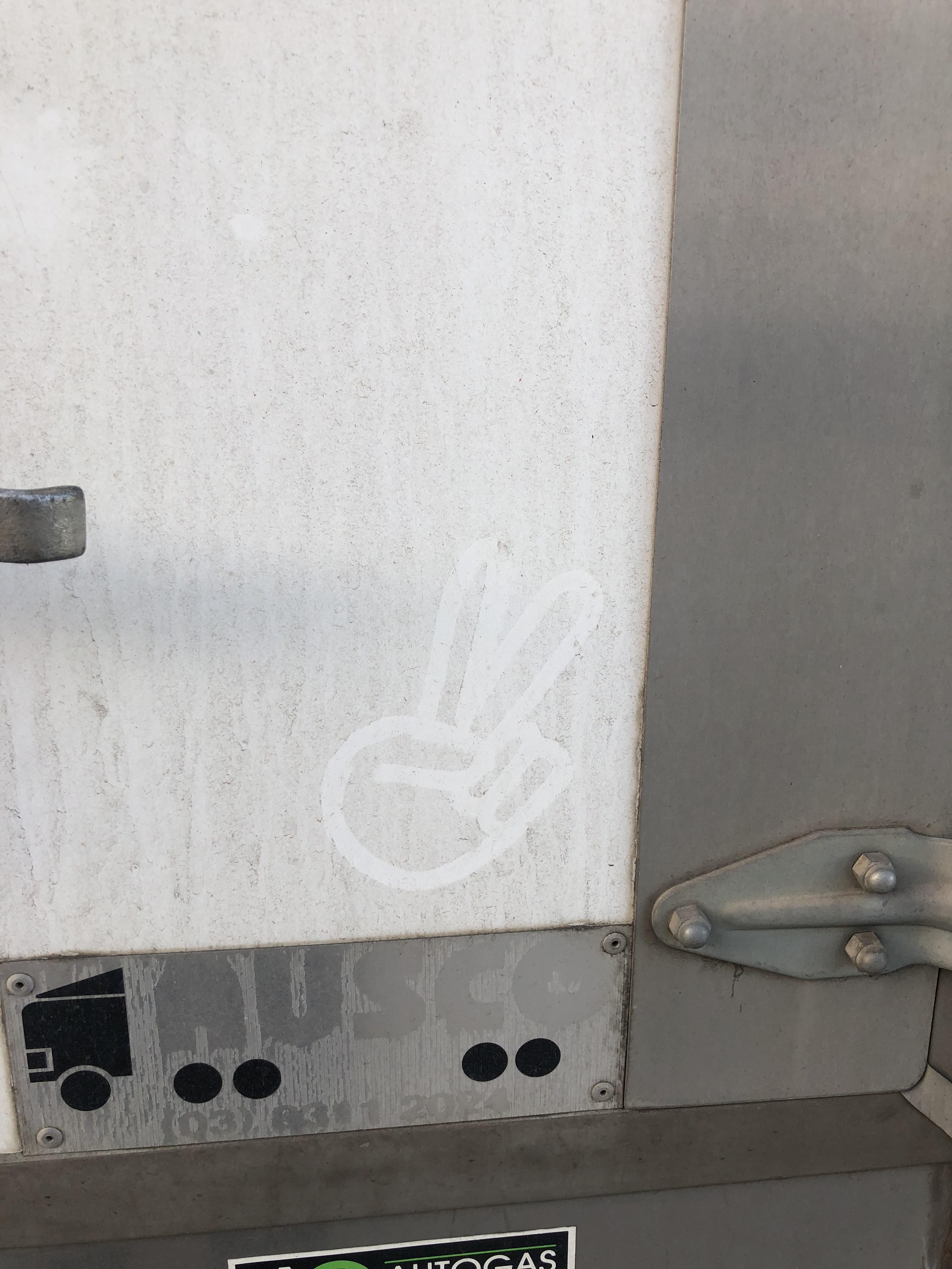 When you can’t put stickers on the work car, but no one washes it r