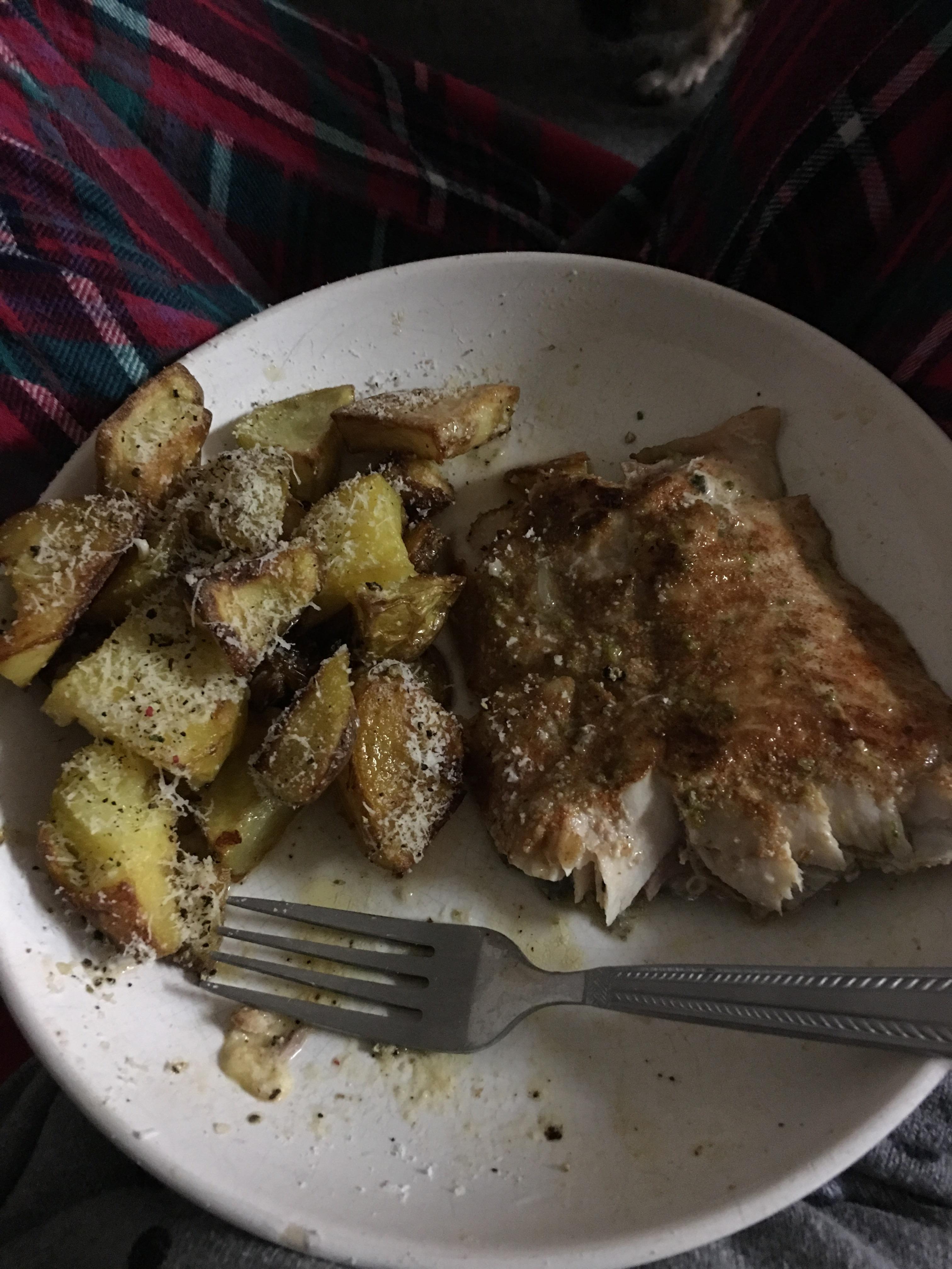 Caught a 22 inch jumbo rainbow trout and made some Mediterranean trout