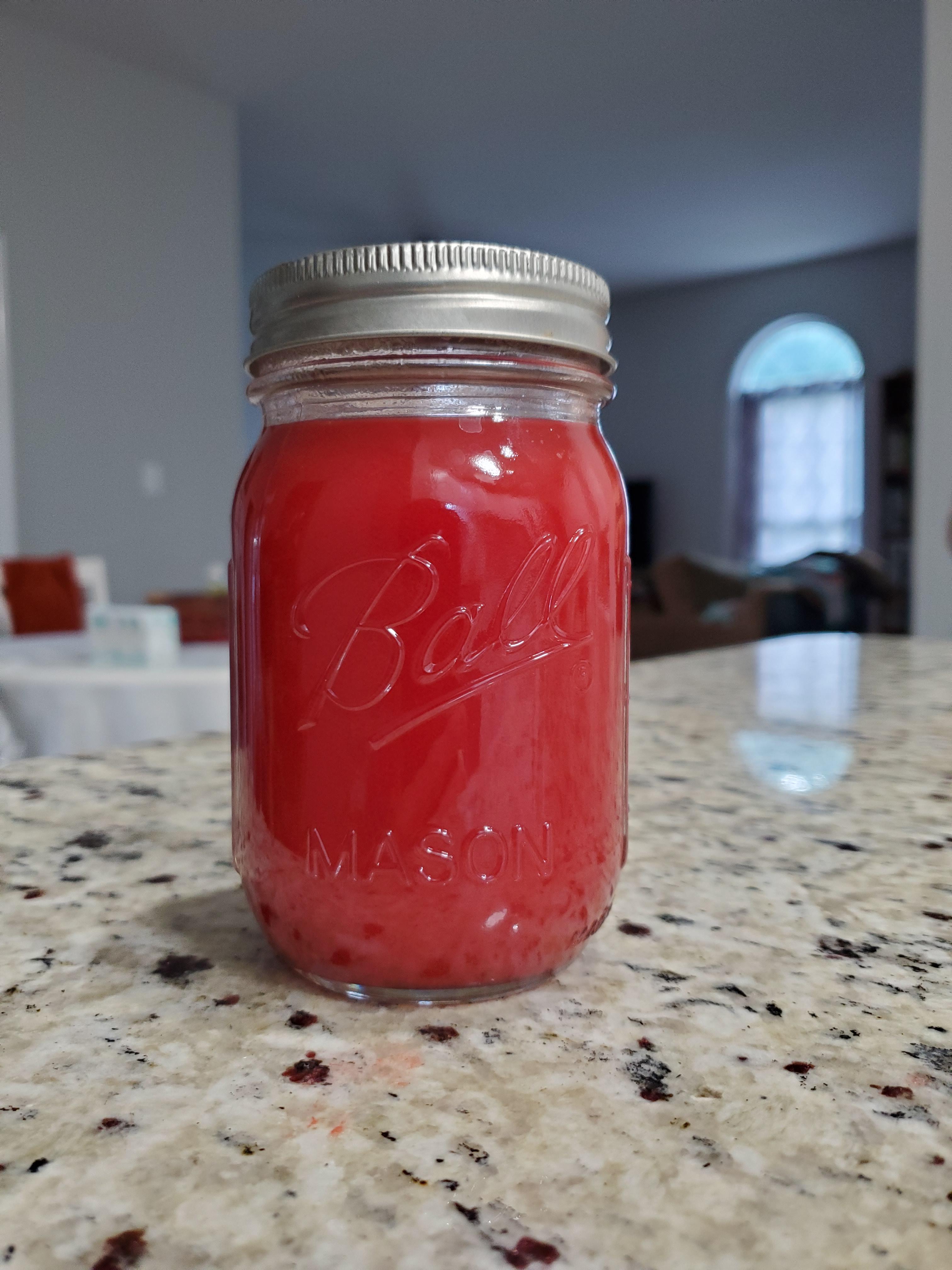 [Homemade]Watermelon molasses. Tastes like syrup! food