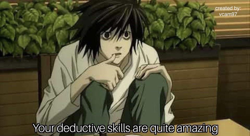 template for L meme DeathNoteMemes