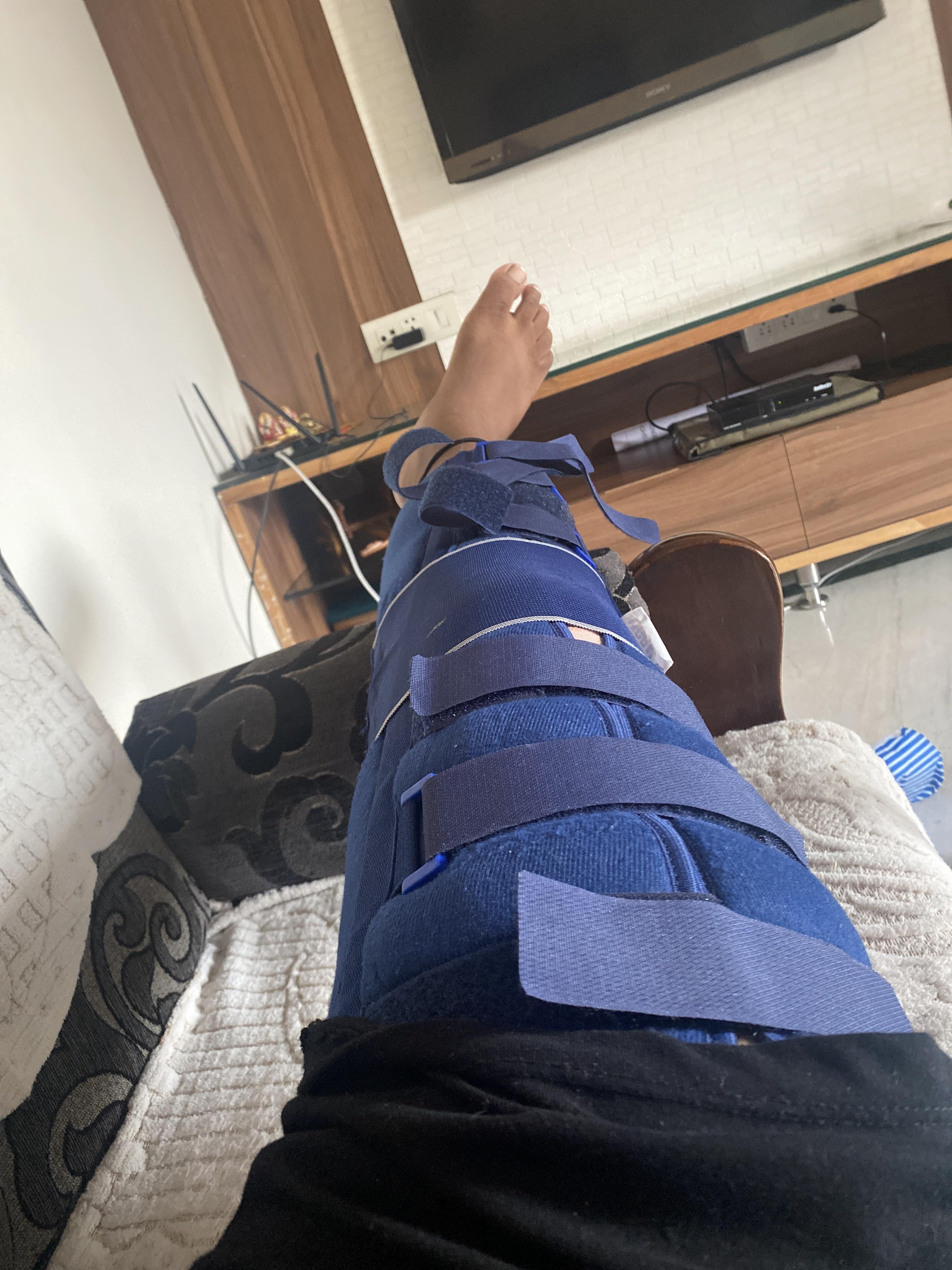 How to get comfortable in this type of knee brace ?.I have to wear this for another weeks r/ACL