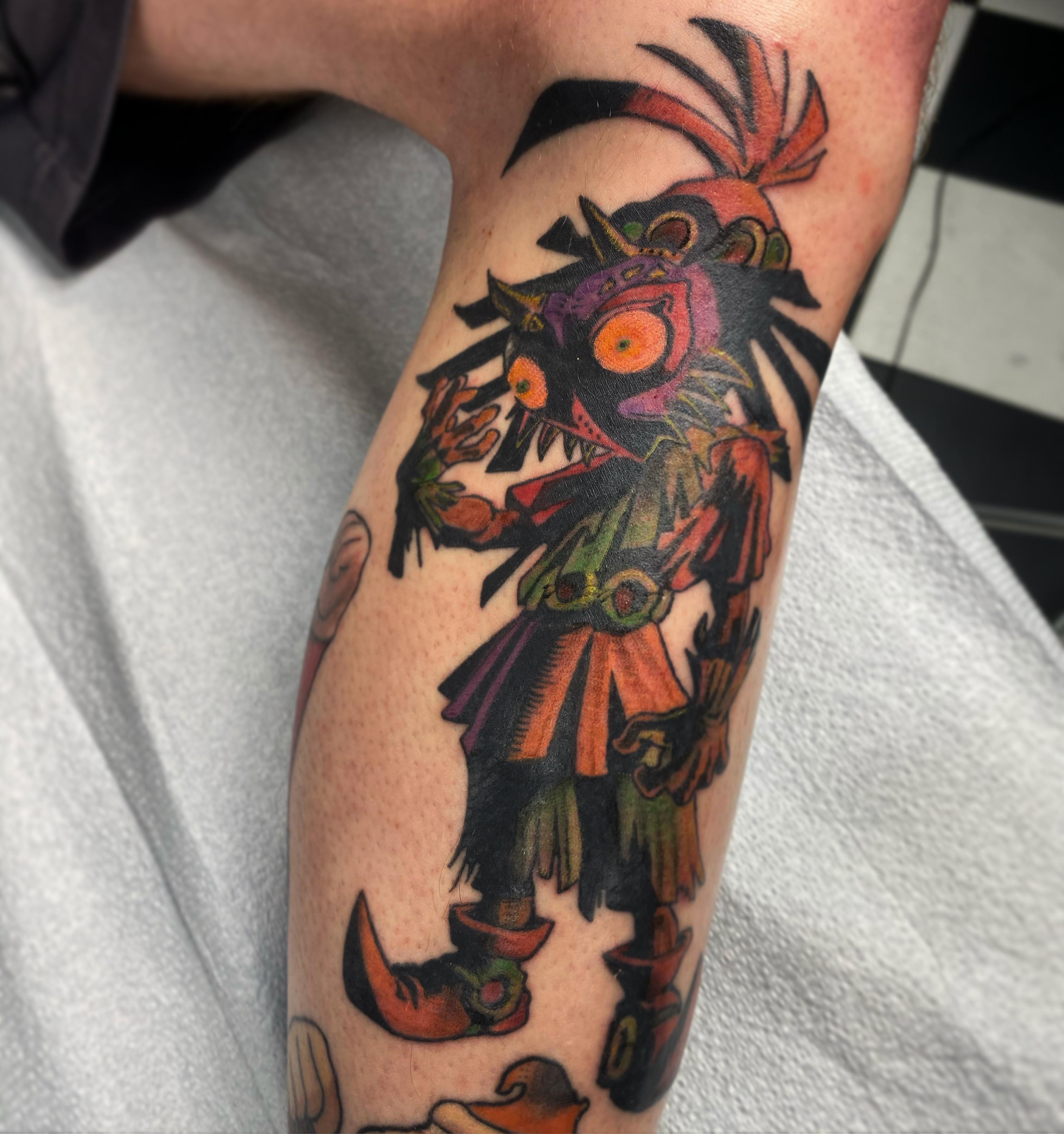 Skull Kid! Tattoo done by Jake Steele r/geek
