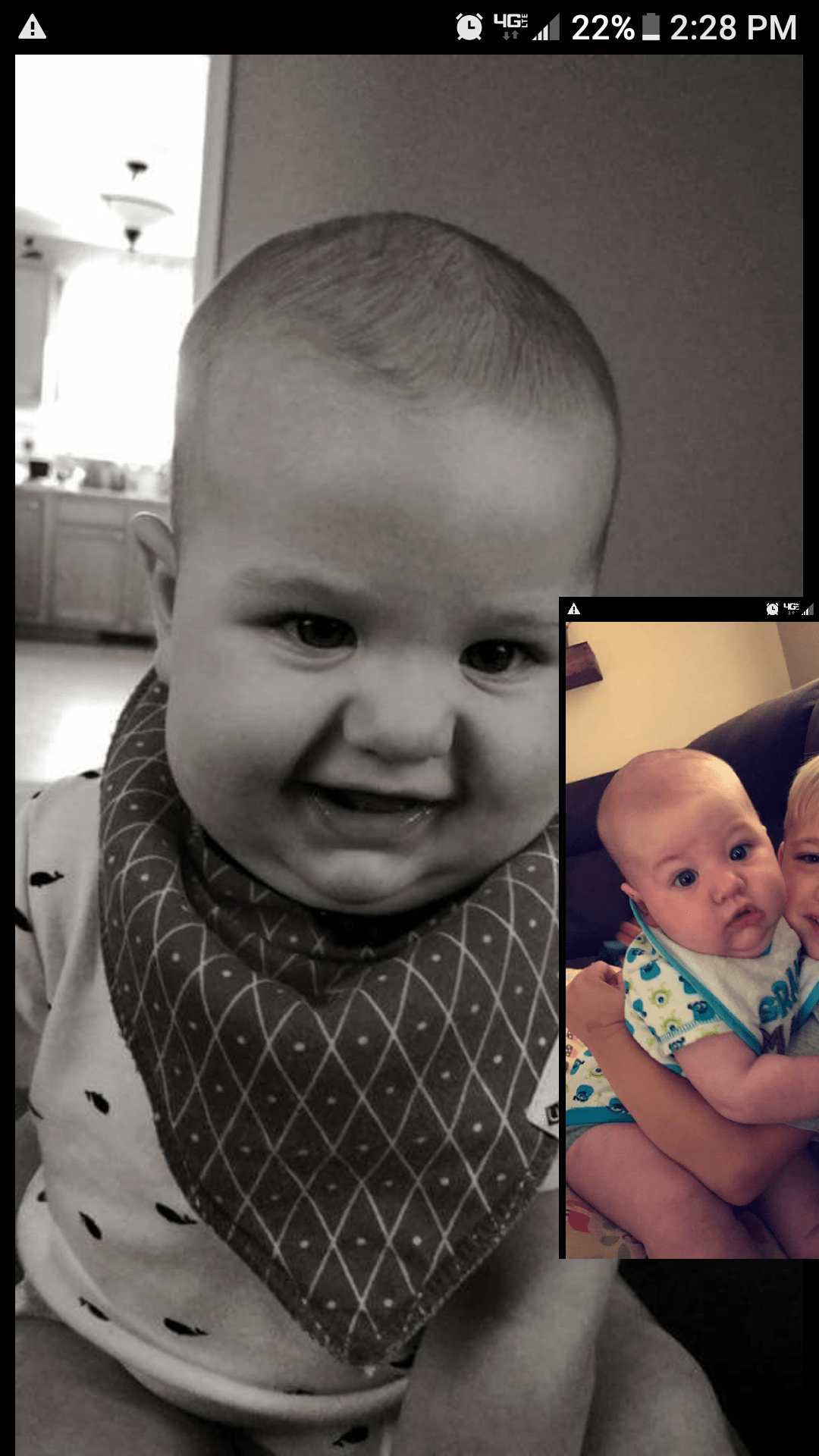 She takes 10 million photos of this kid and swears he's cute.....i beg