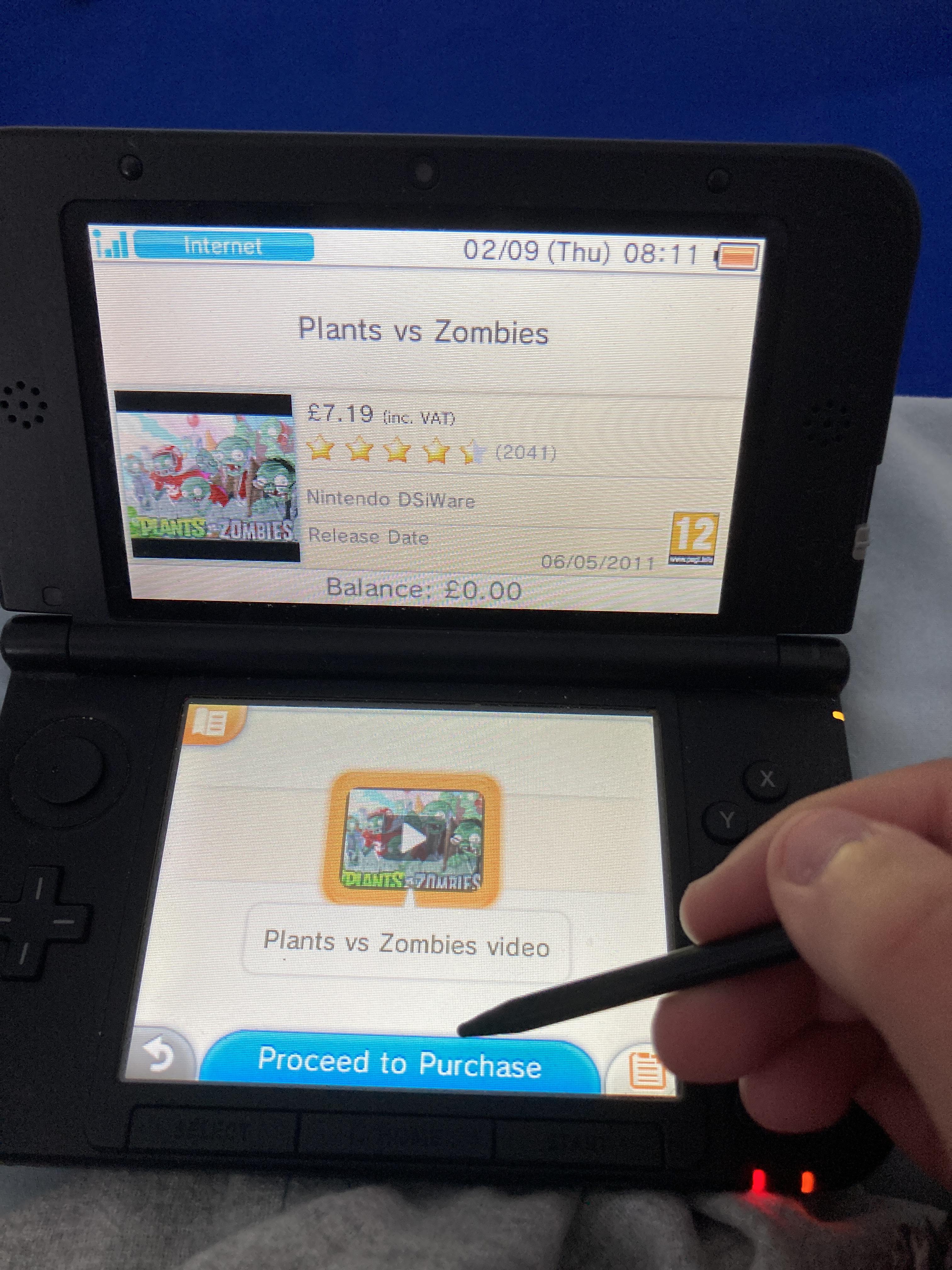 How I wish you could still add funds on the 3DS… r/PvZ