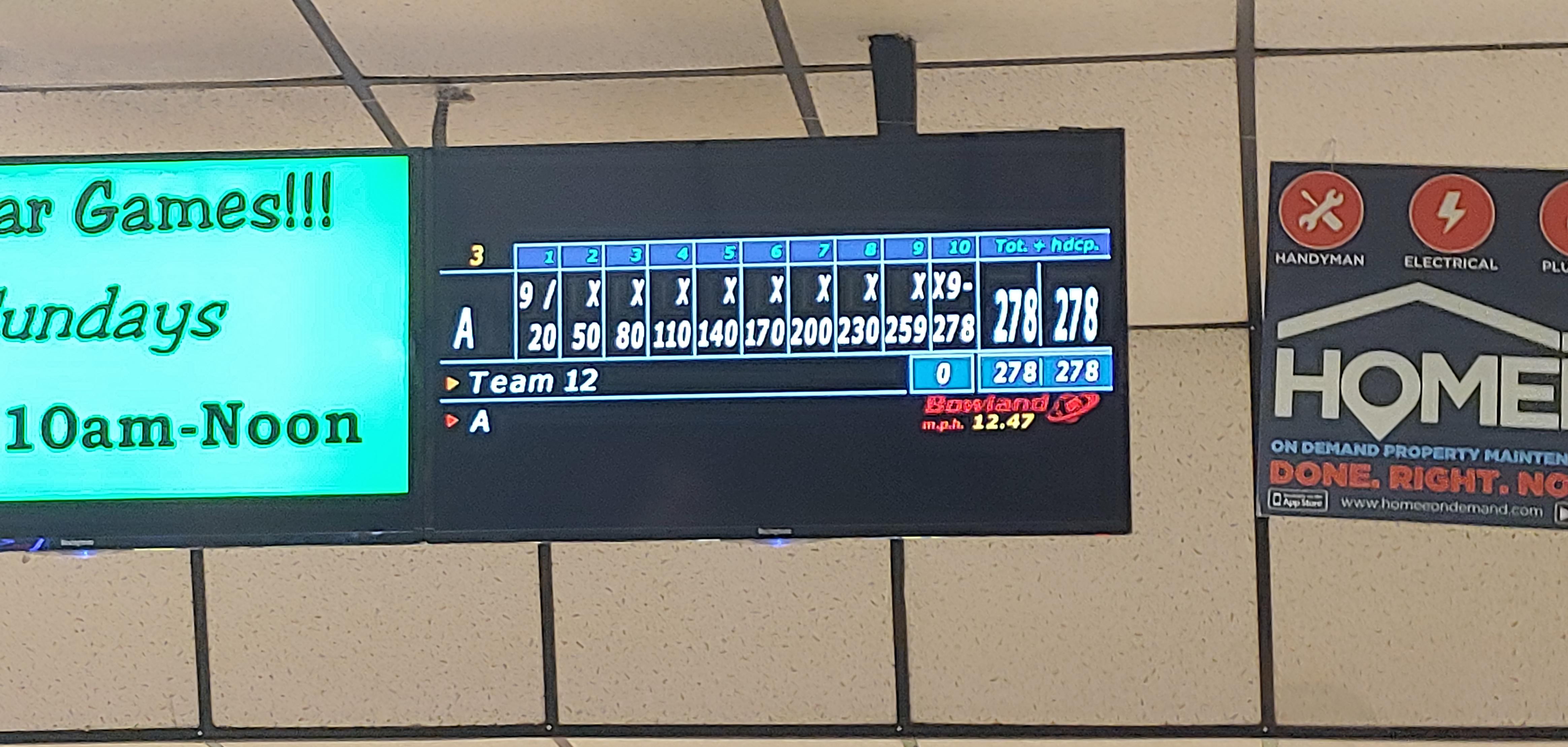 Baker game with my dad! r/Bowling