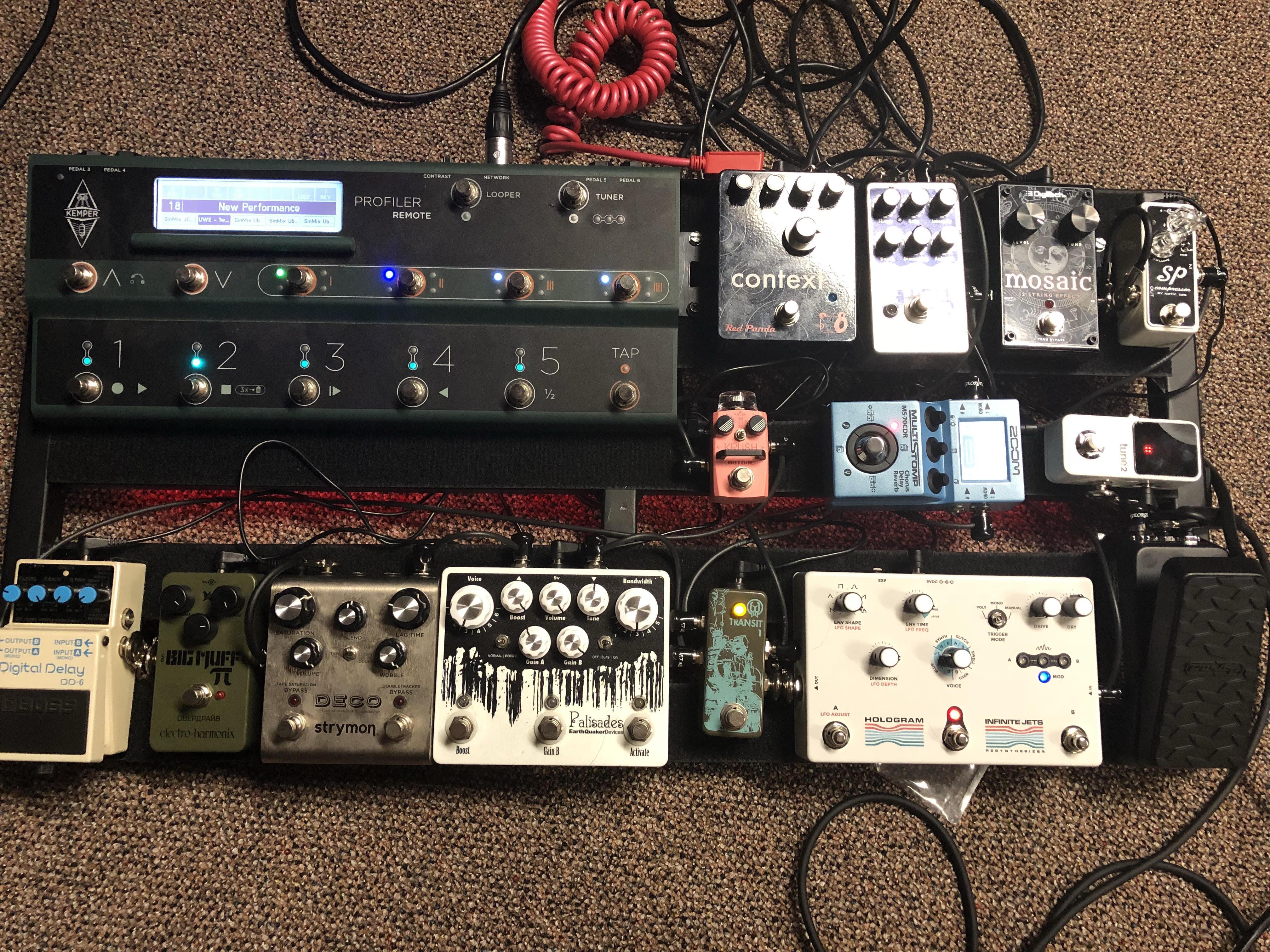 Went Kemper for a while, but couldn't stay away from pedals! r