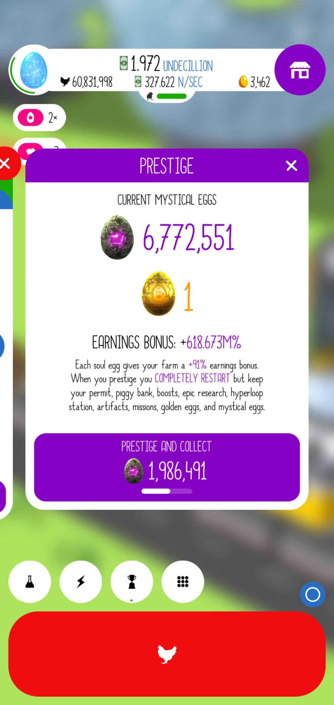 This is my current farm and soul eggs. I don't have pro permit. I am