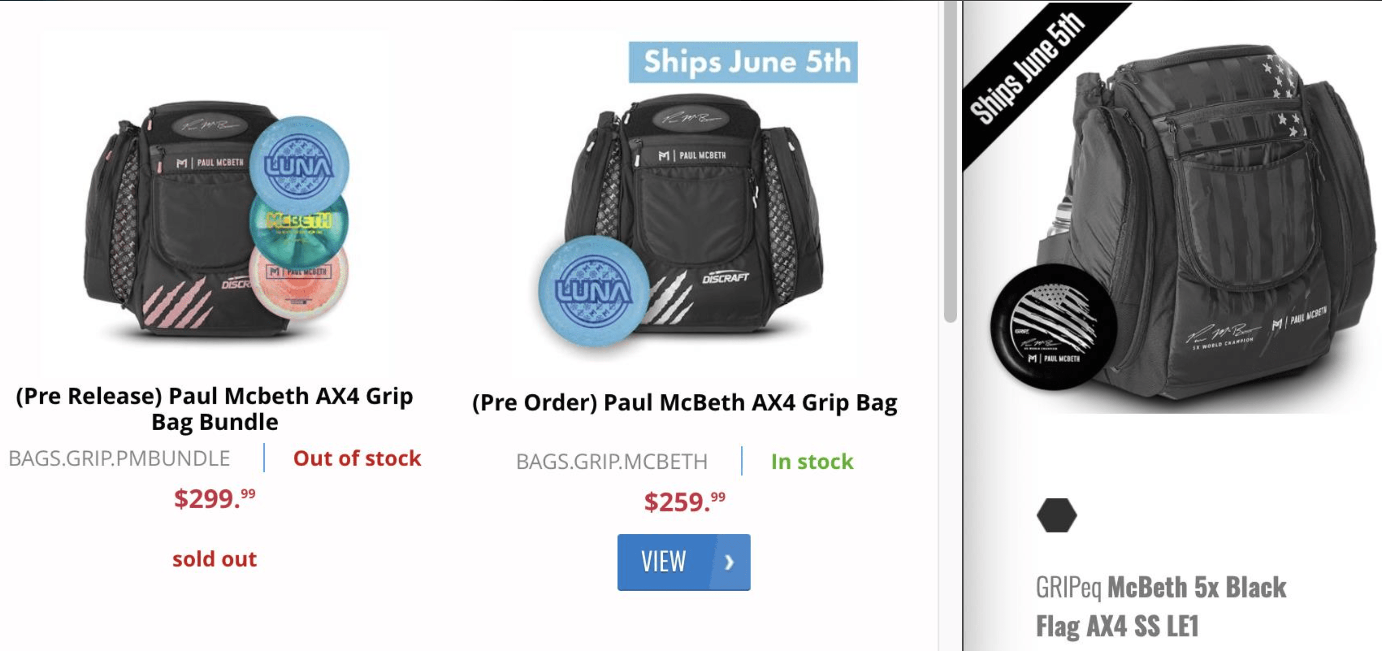 orders for McBeth's Gripeq AX4 started r/discgolf