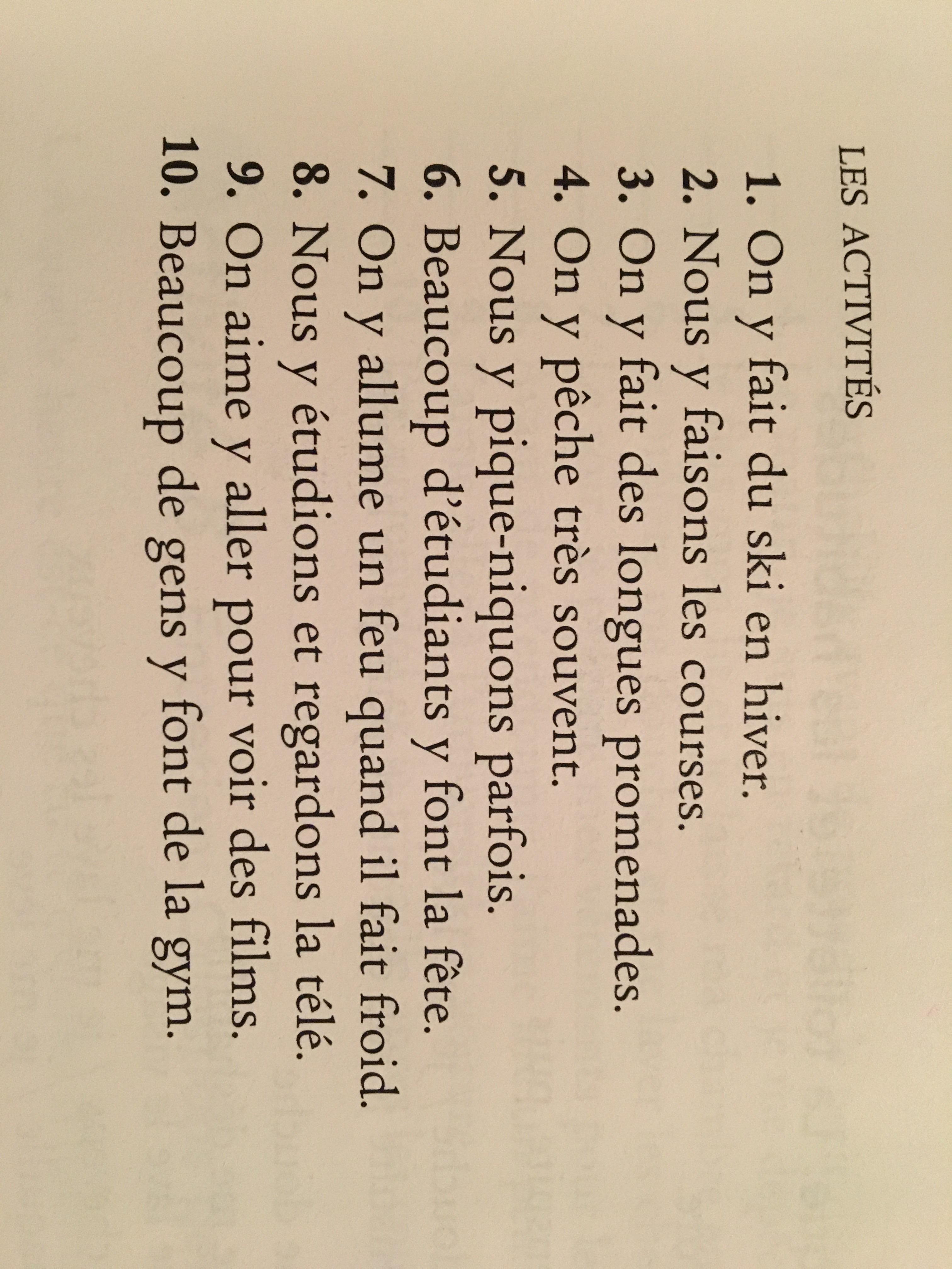 What does “On y” mean in the context of these sentences learnfrench